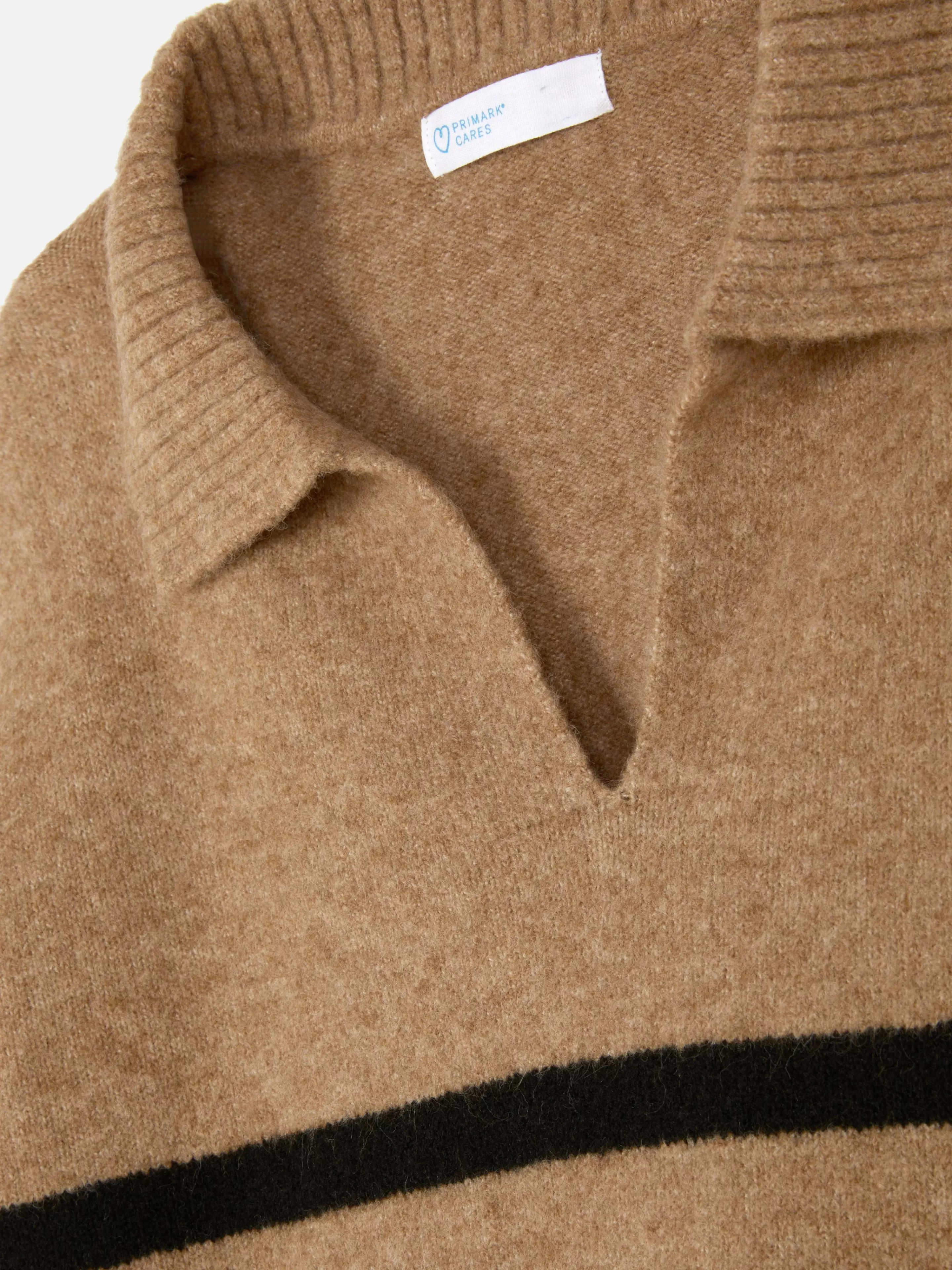 Mujer Primark Jerseys Y Cárdigans | Jersey De Rayas Con Cuello Tipo Polo