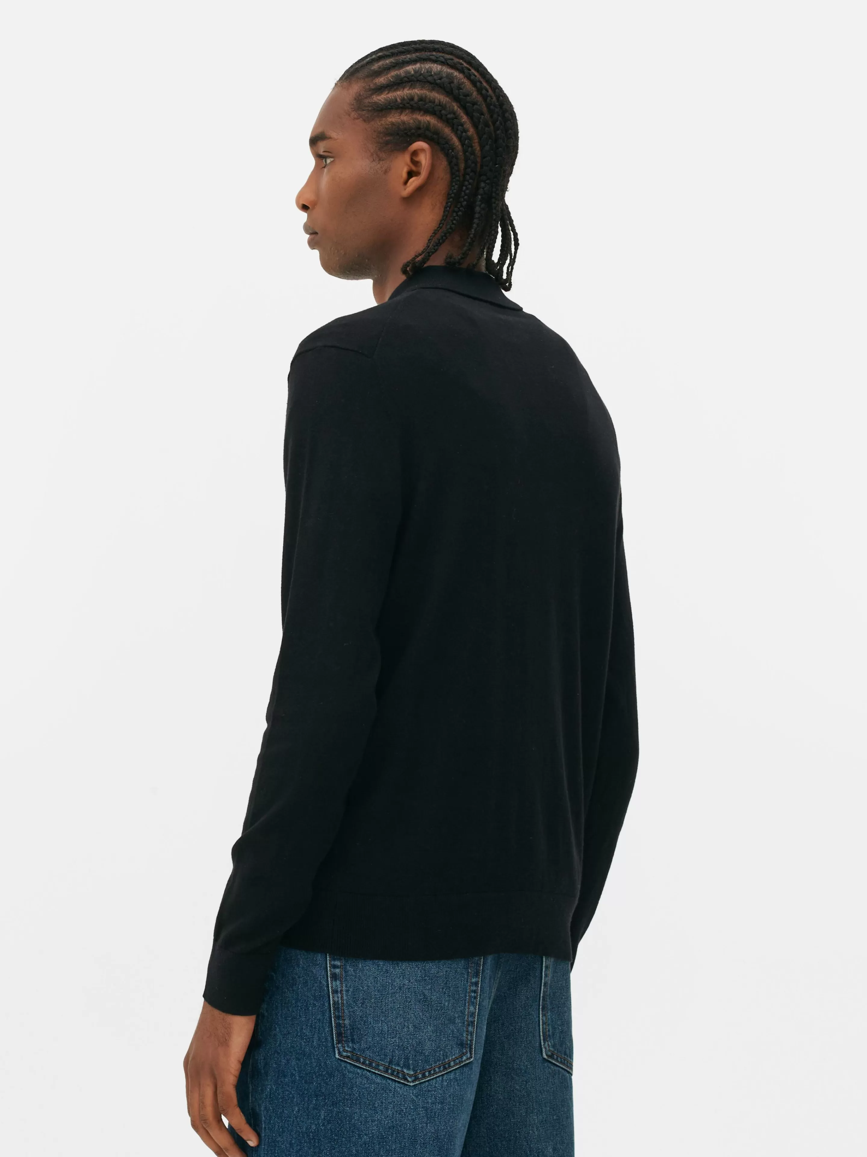 Hombre Primark Jerseys Y Cárdigans | Jersey Tipo Polo De Manga Larga