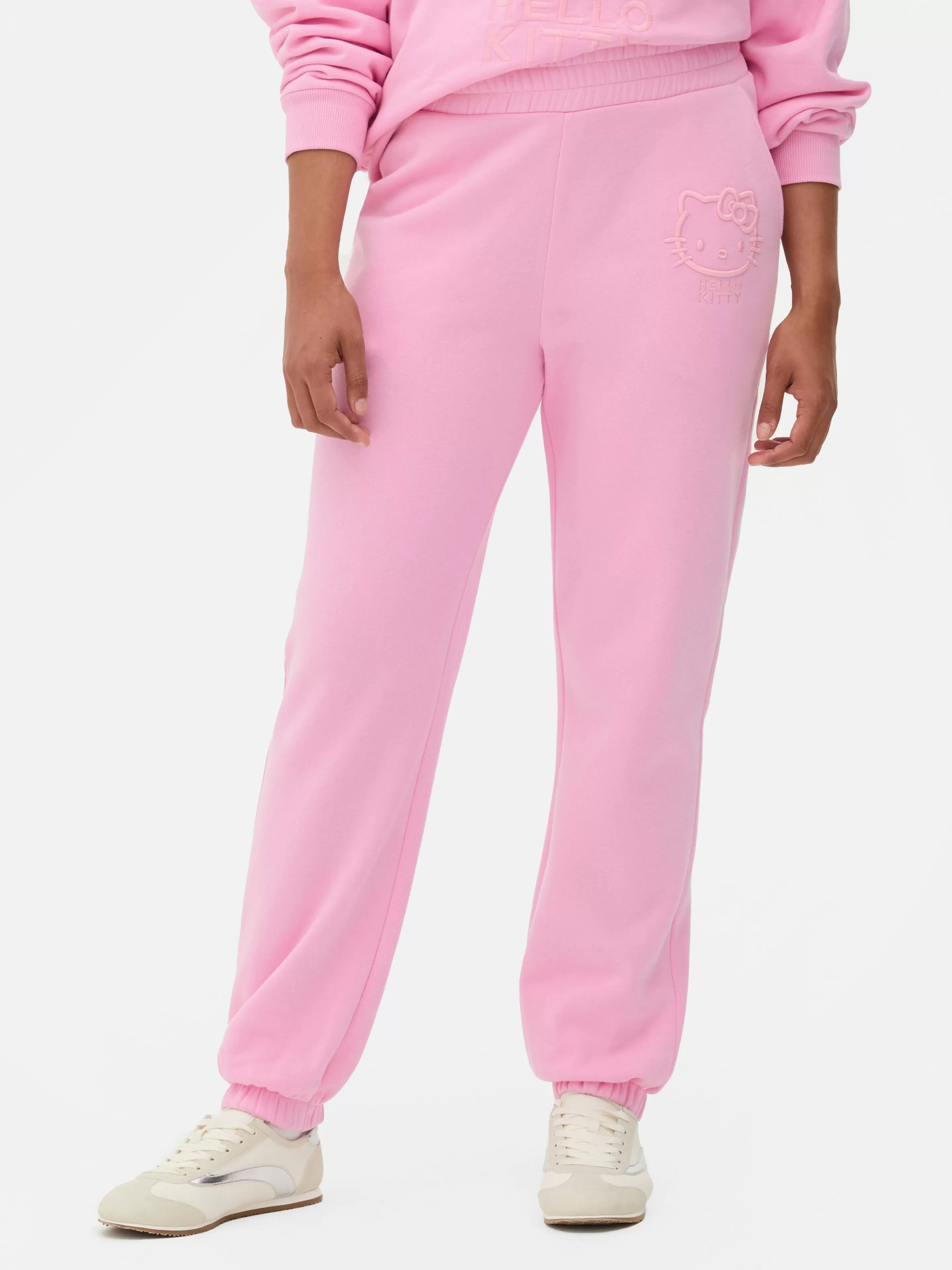 Mujer Primark Pantalones De Chándal | Joggers Bordados De Hello Kitty Combinables