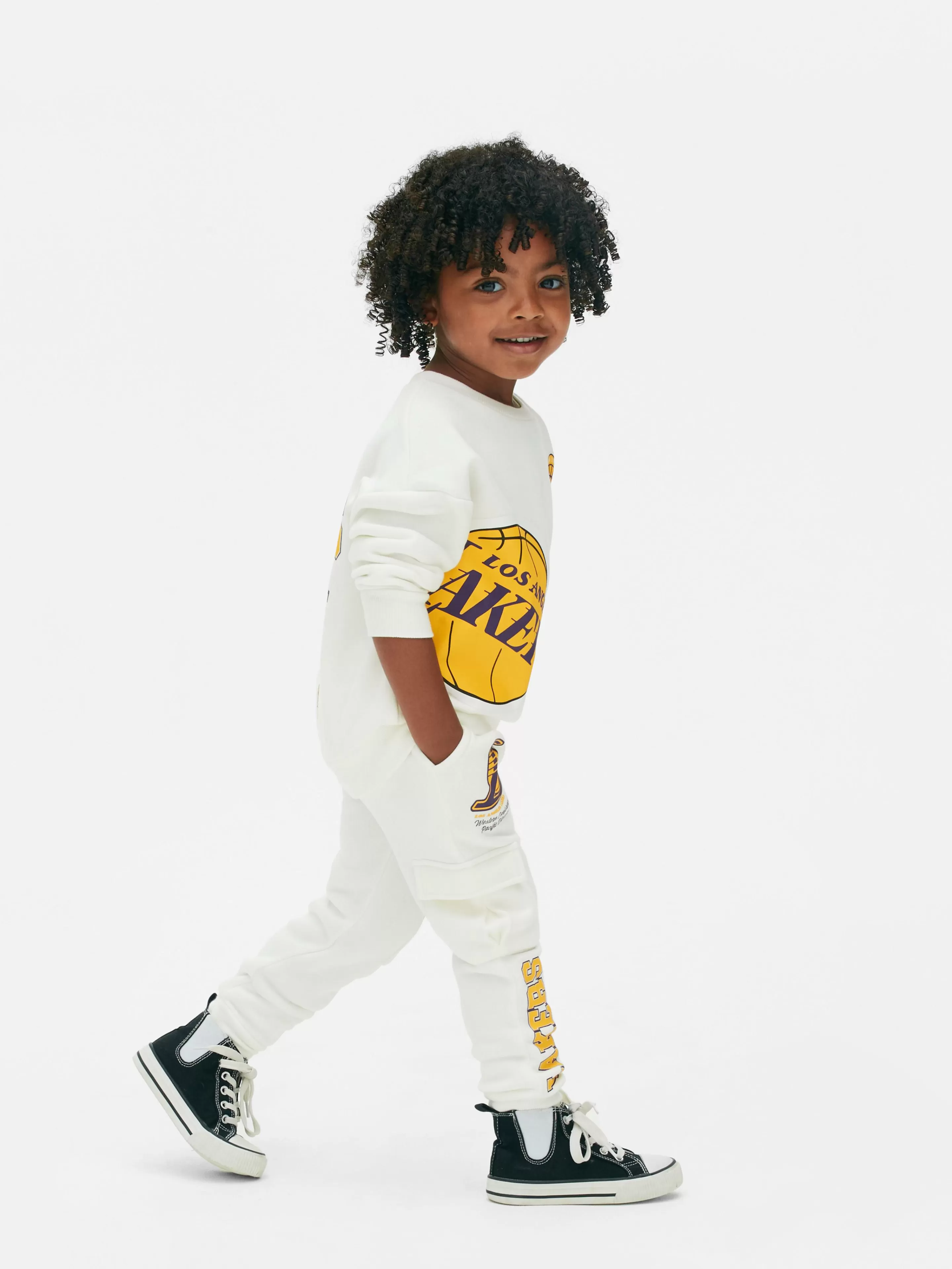 Niños Primark Pantalones De Chándal | Joggers Cargo De Los Angeles Lakers De La NBA