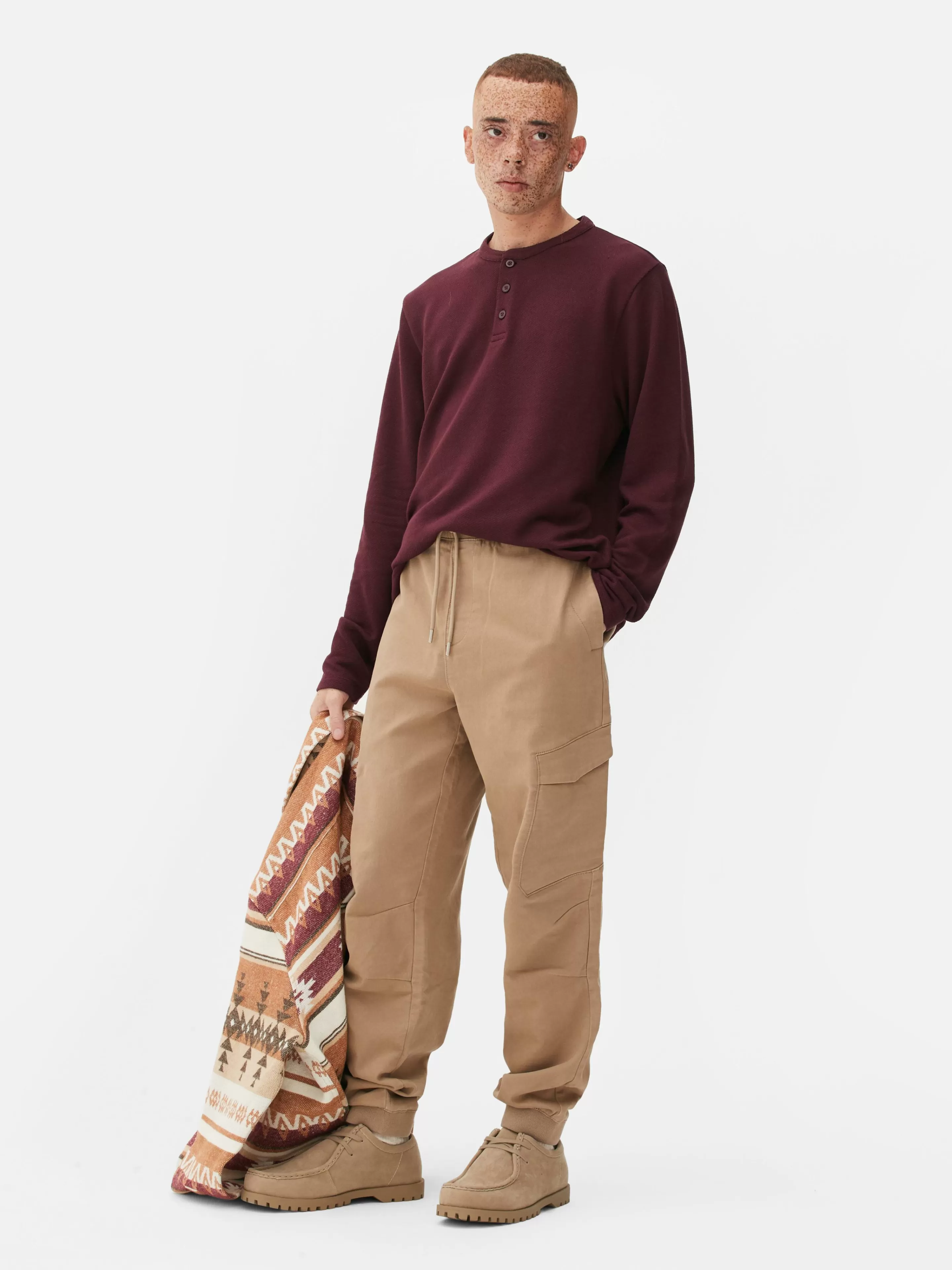 Hombre Primark Pantalón | Joggers Cargo Elásticos De Corte Holgado