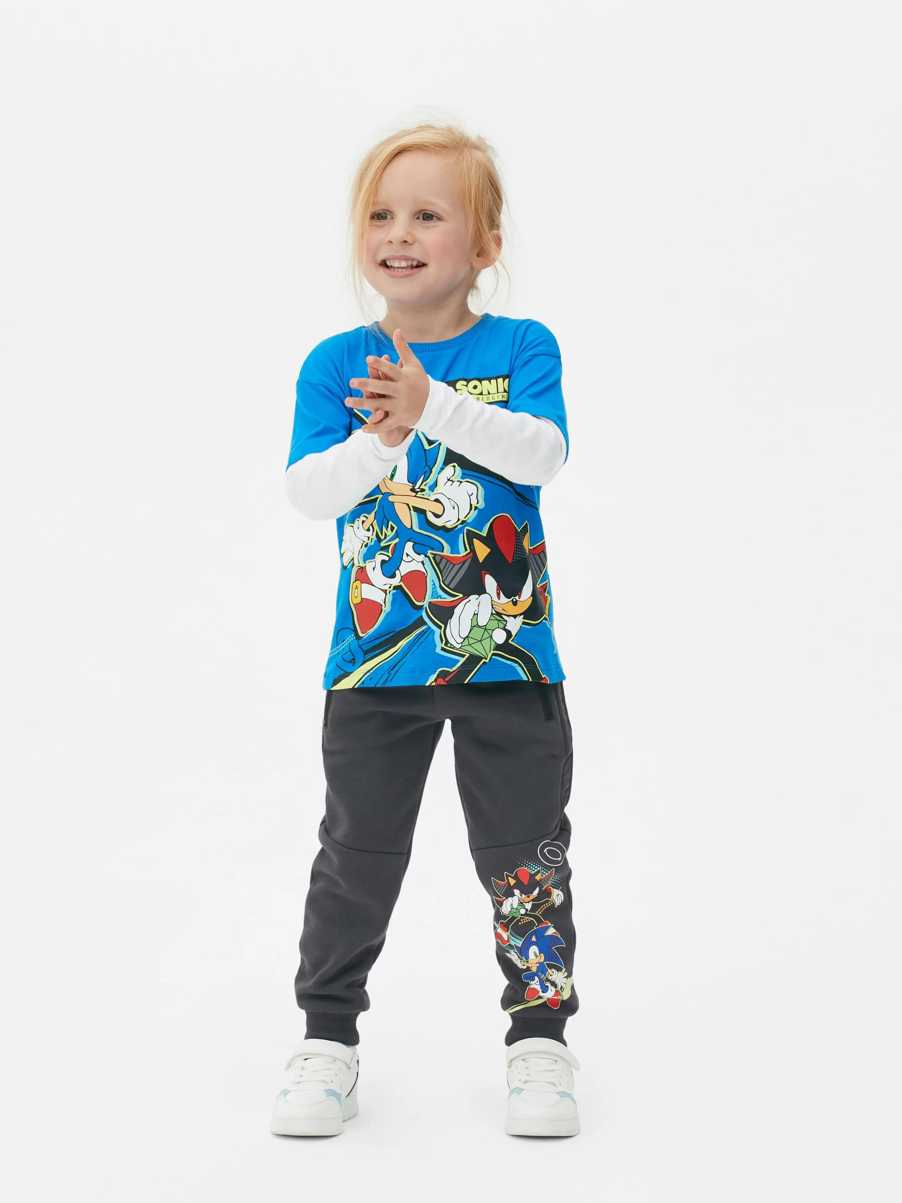 Niños Primark Pantalones De Chándal | Joggers Con Estampado Gráfico De Sonic, El Erizo