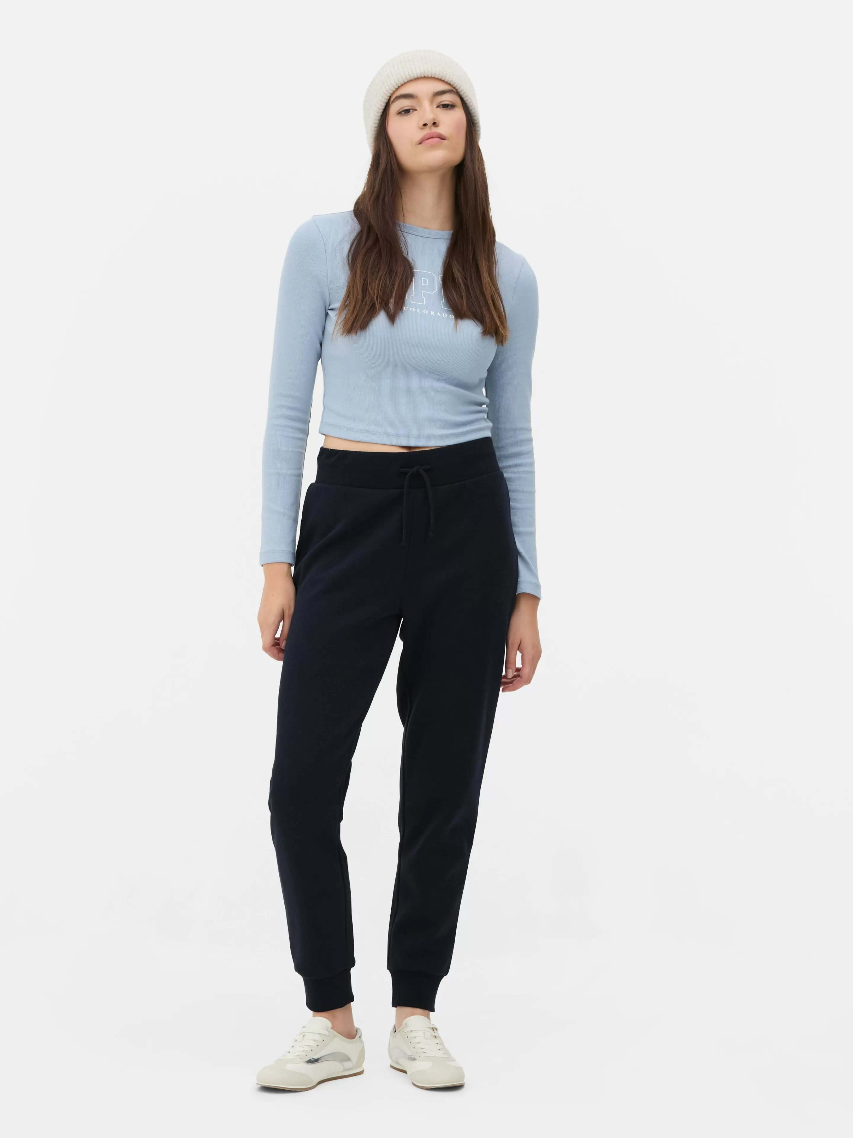 Mujer Primark Pantalones De Chándal | Joggers De Corte Pitillo Con Cordón De Ajuste