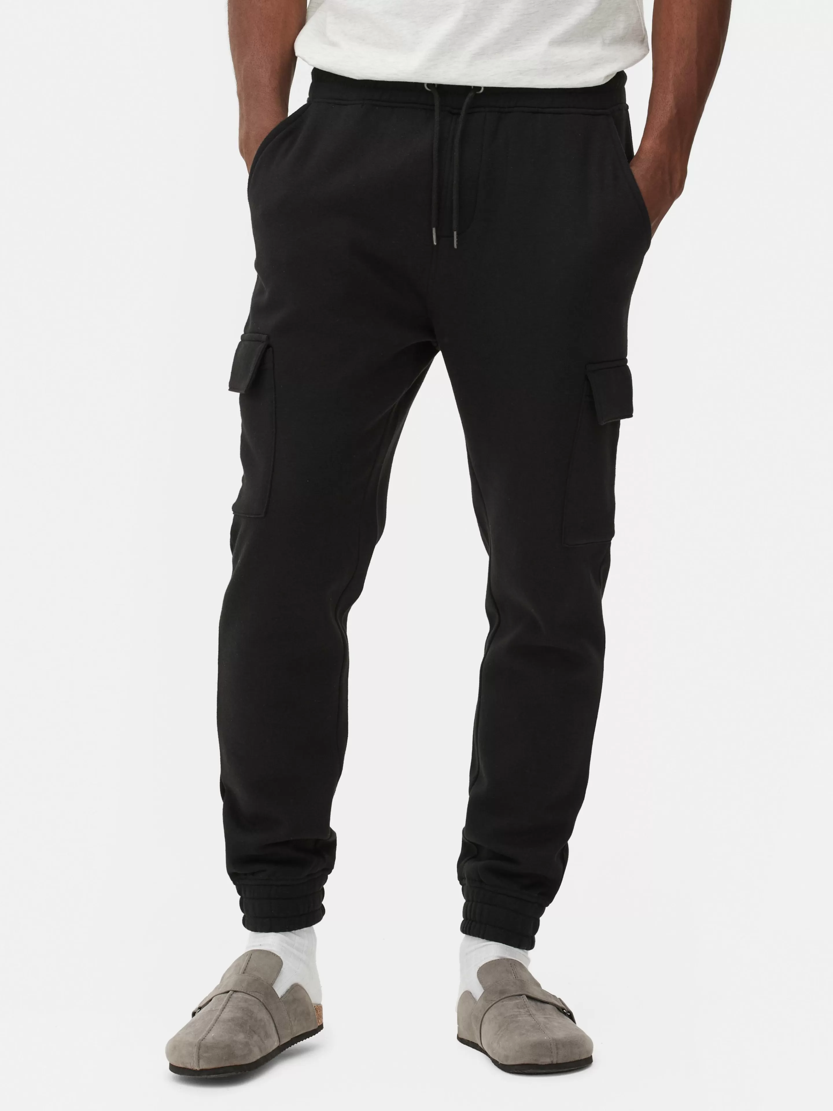 Hombre Primark Pantalones De Chándal | Joggers Estilo Cargo Con Bajos Ajustados