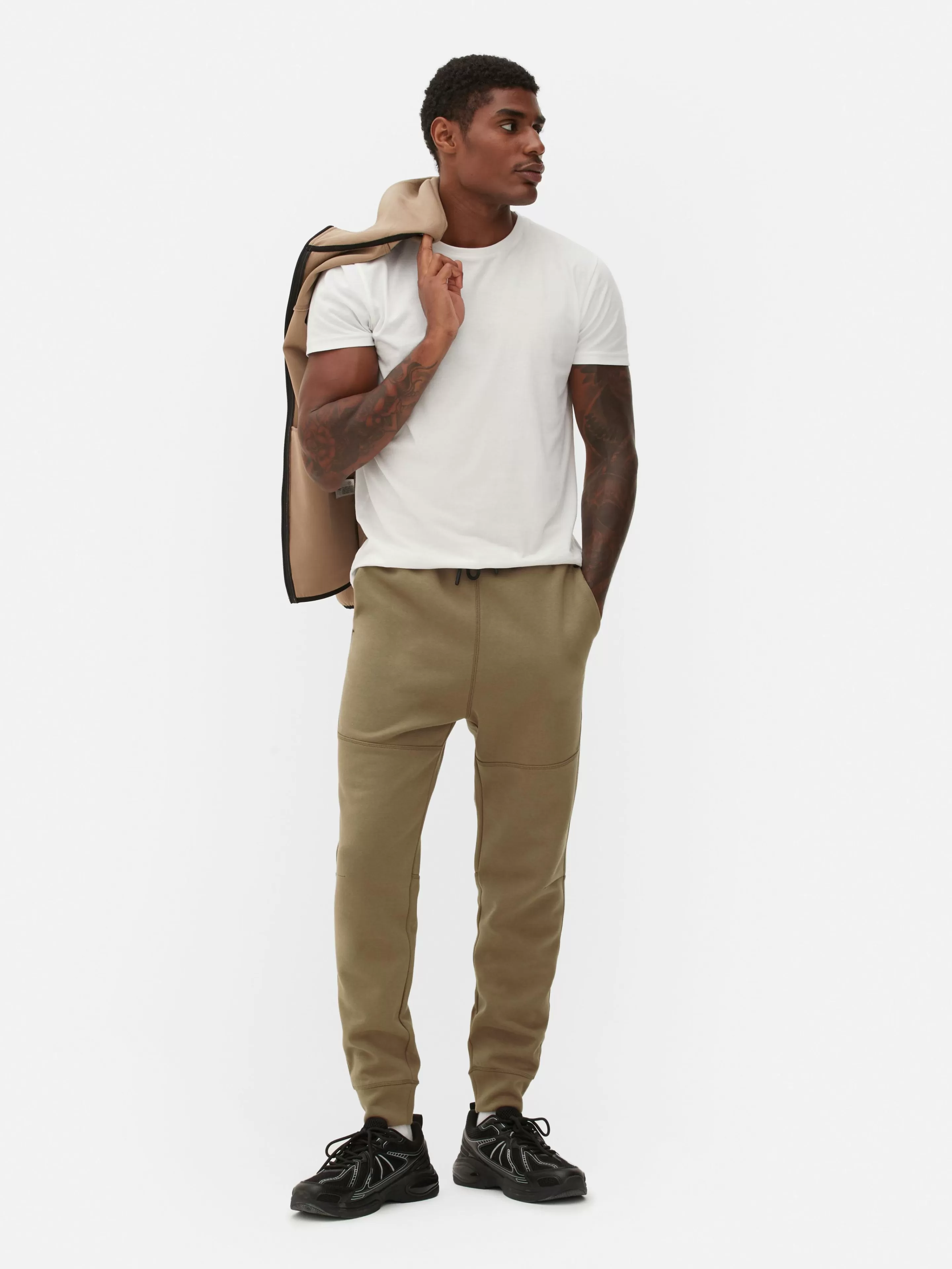 Hombre Primark Ropa Deportiva | Pantalones De Chándal | Joggers Reforzados De Corte Entallado