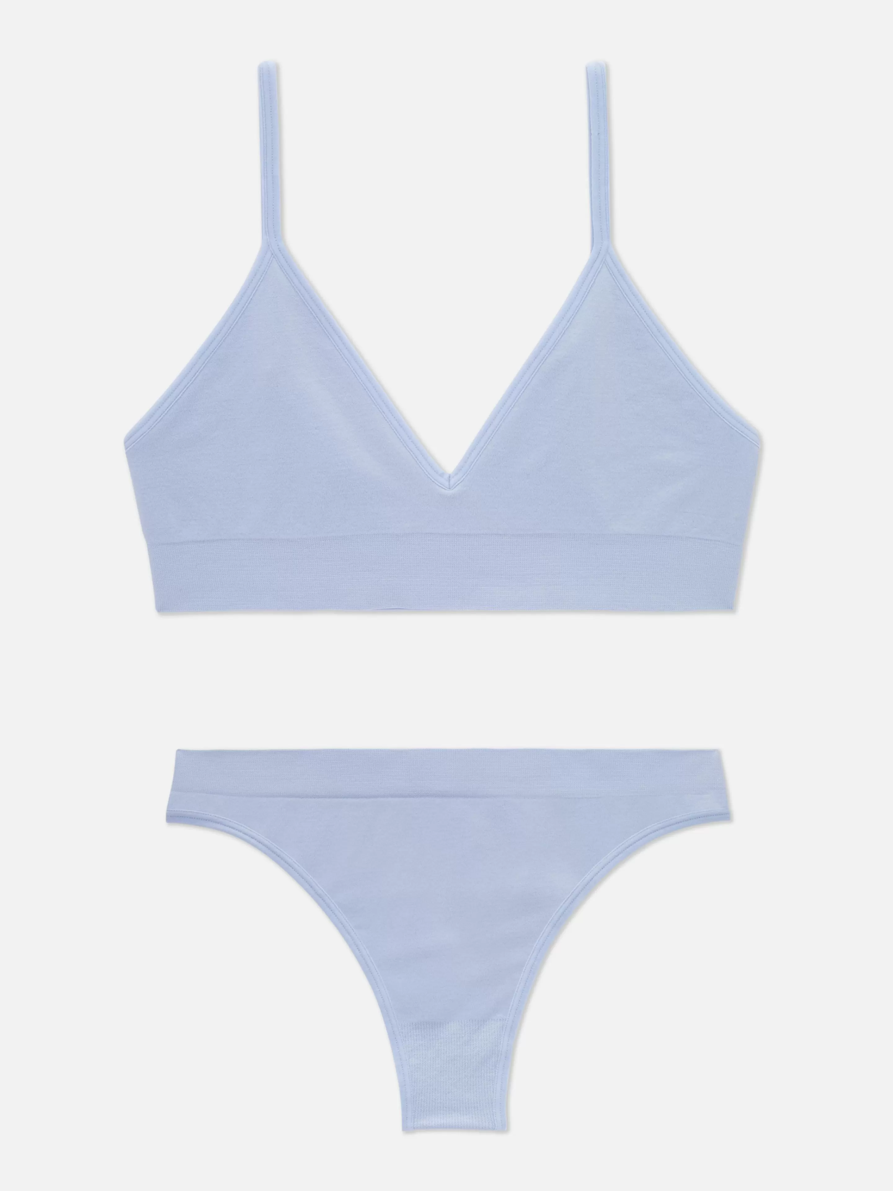 Mujer Primark Sets De Lencería | Juego De Bralette Y Tanga Triangular Sin Costuras