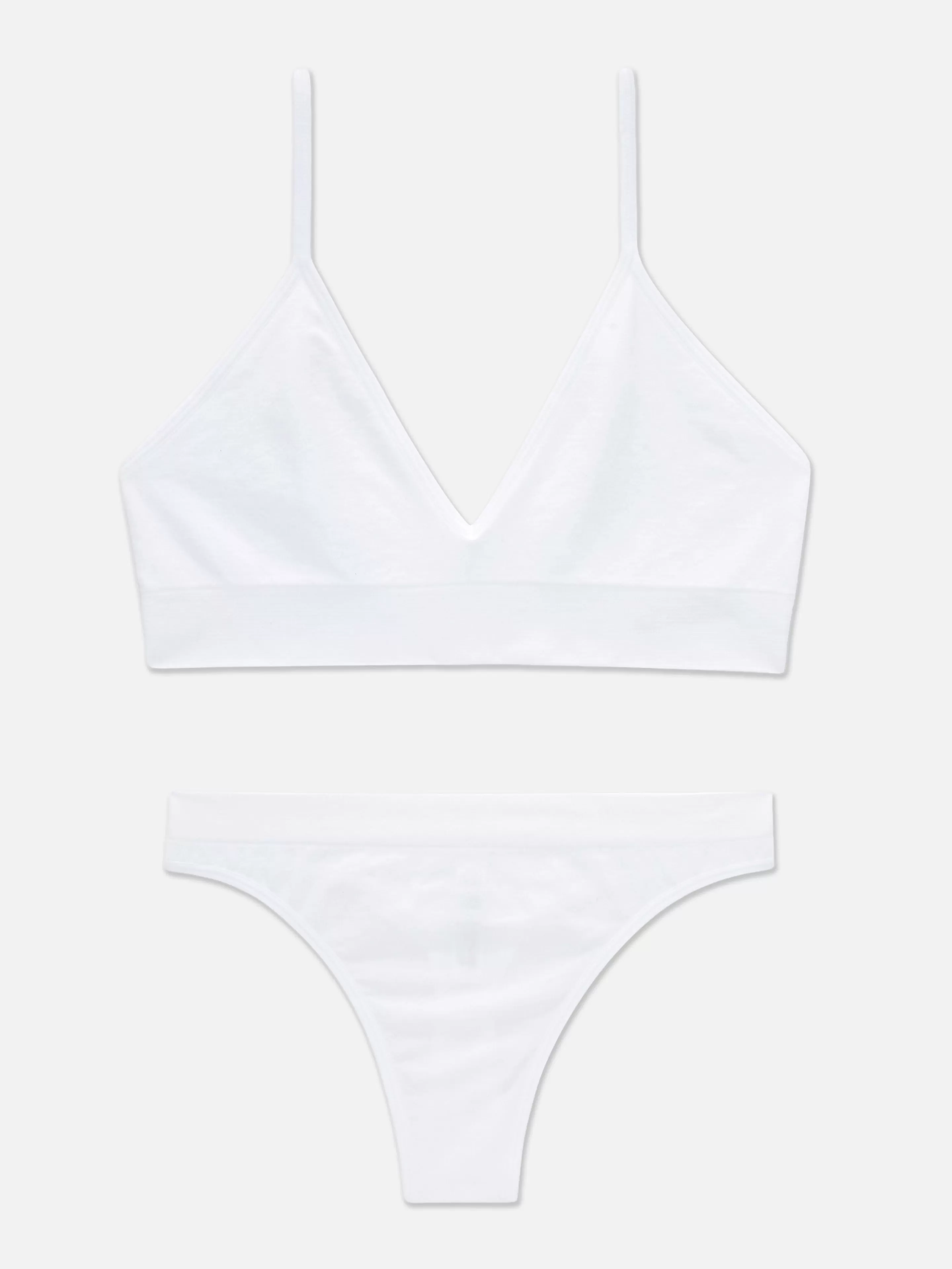 Mujer Primark Sets De Lencería | Juego De Bralette Y Tanga Triangular Sin Costuras