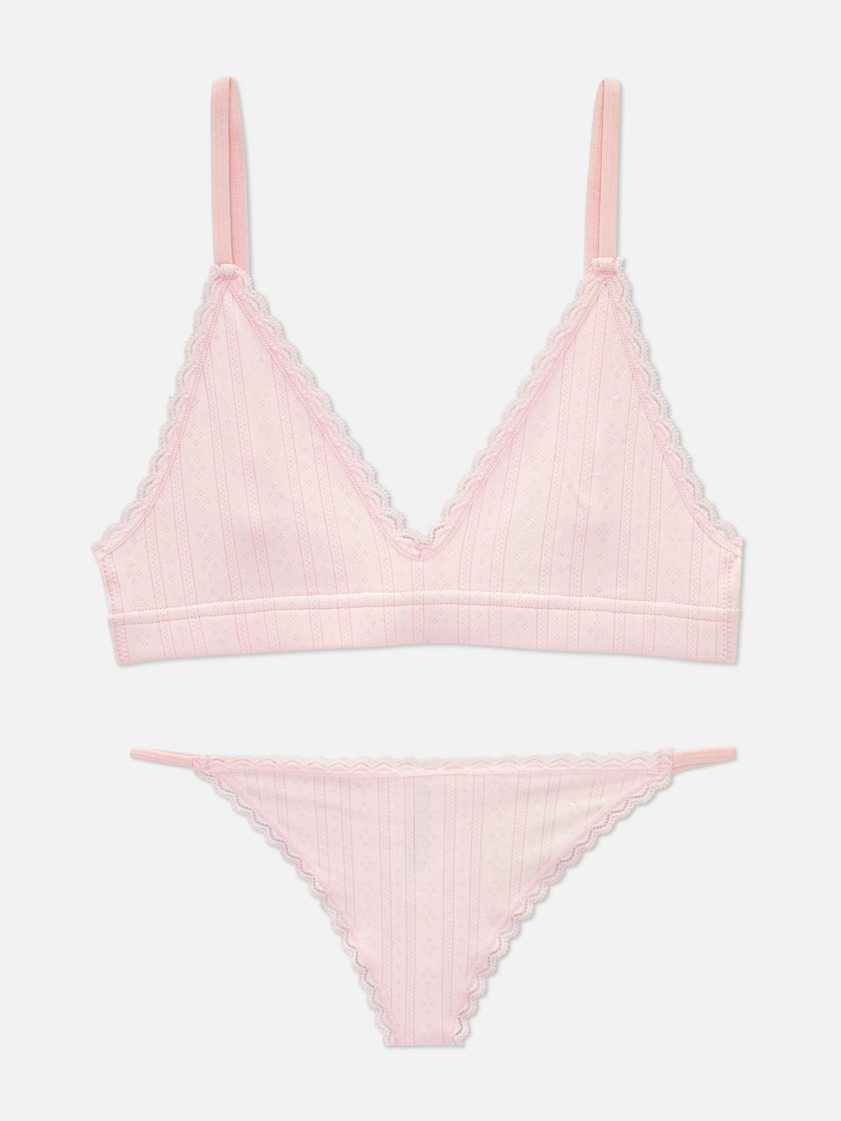 Mujer Primark Sets De Lencería | Juego De Bralette Y Tanga Triangular Sin Costuras