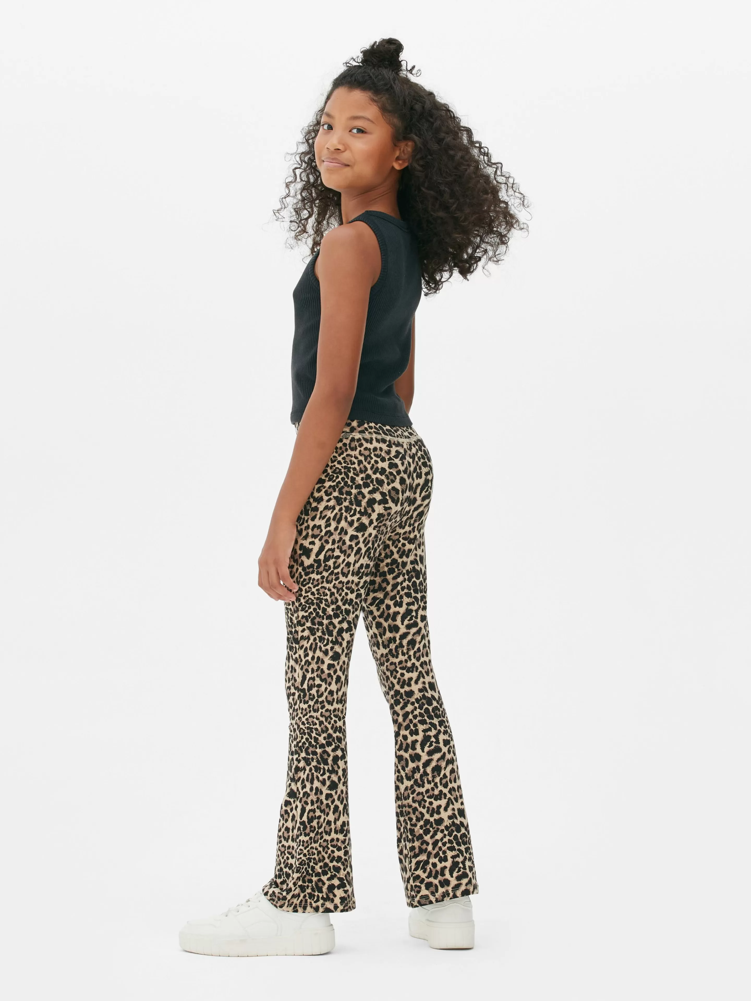 Niños Primark Pantalones Y Leggings | Leggings Acampanados De Leopardo