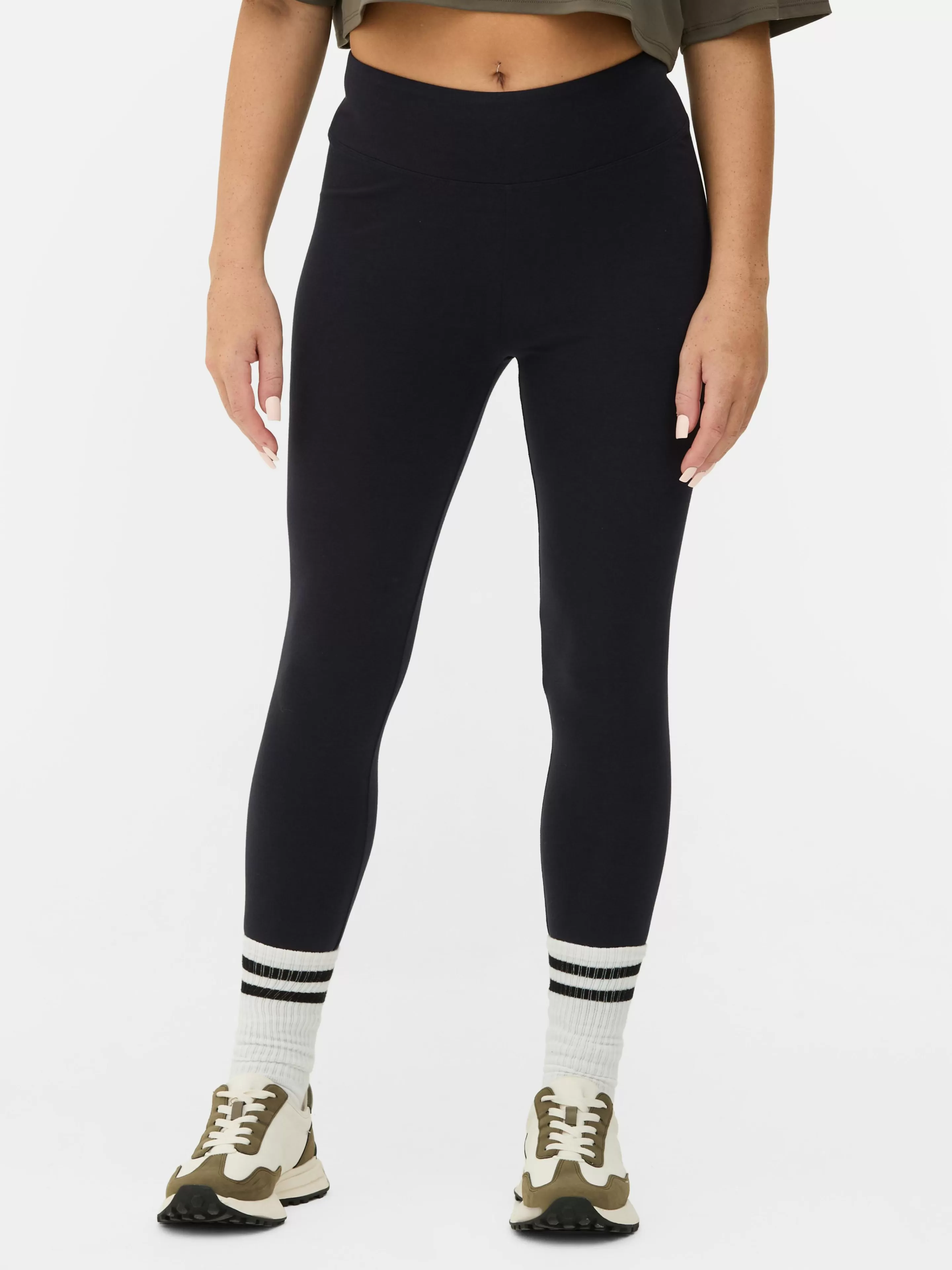 Mujer Primark Pantalones Y Leggings | Leggings De Punto De Talle Alto