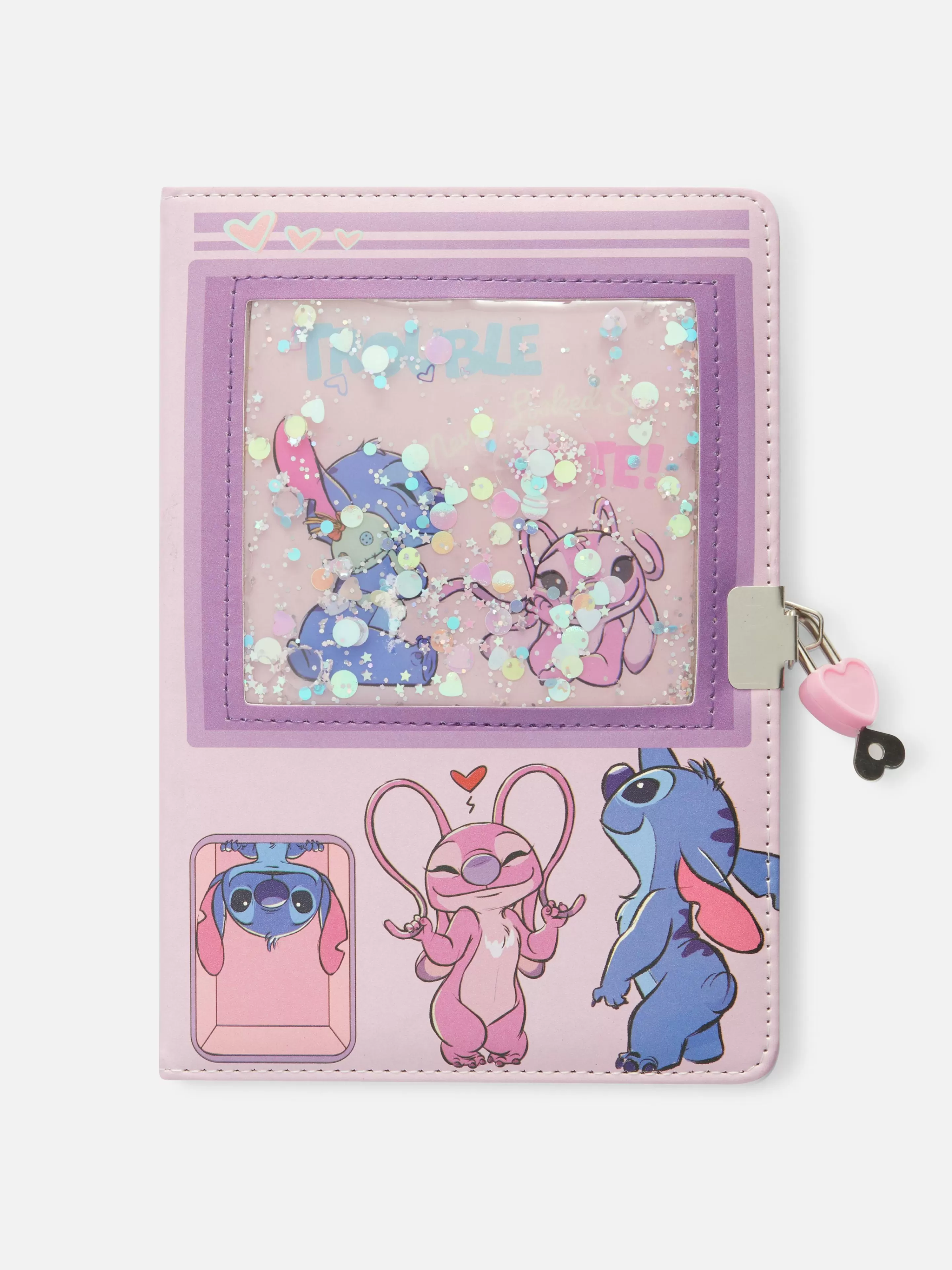 Niños Primark Cuadernos | Libreta A5 Con Candado De Stitch De Disney