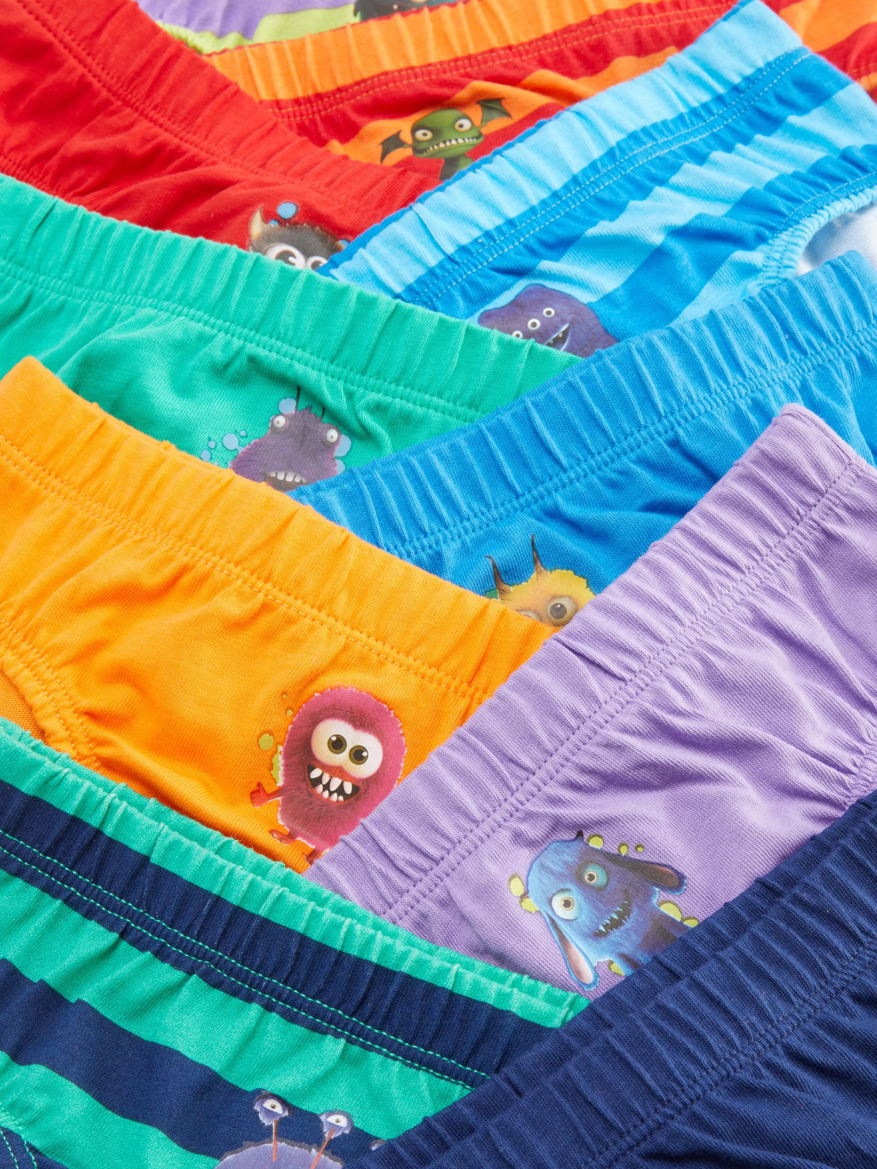 Niños Primark Ropa Interior | Pack De 10 Calzoncillos Con Estampado De Monstruos