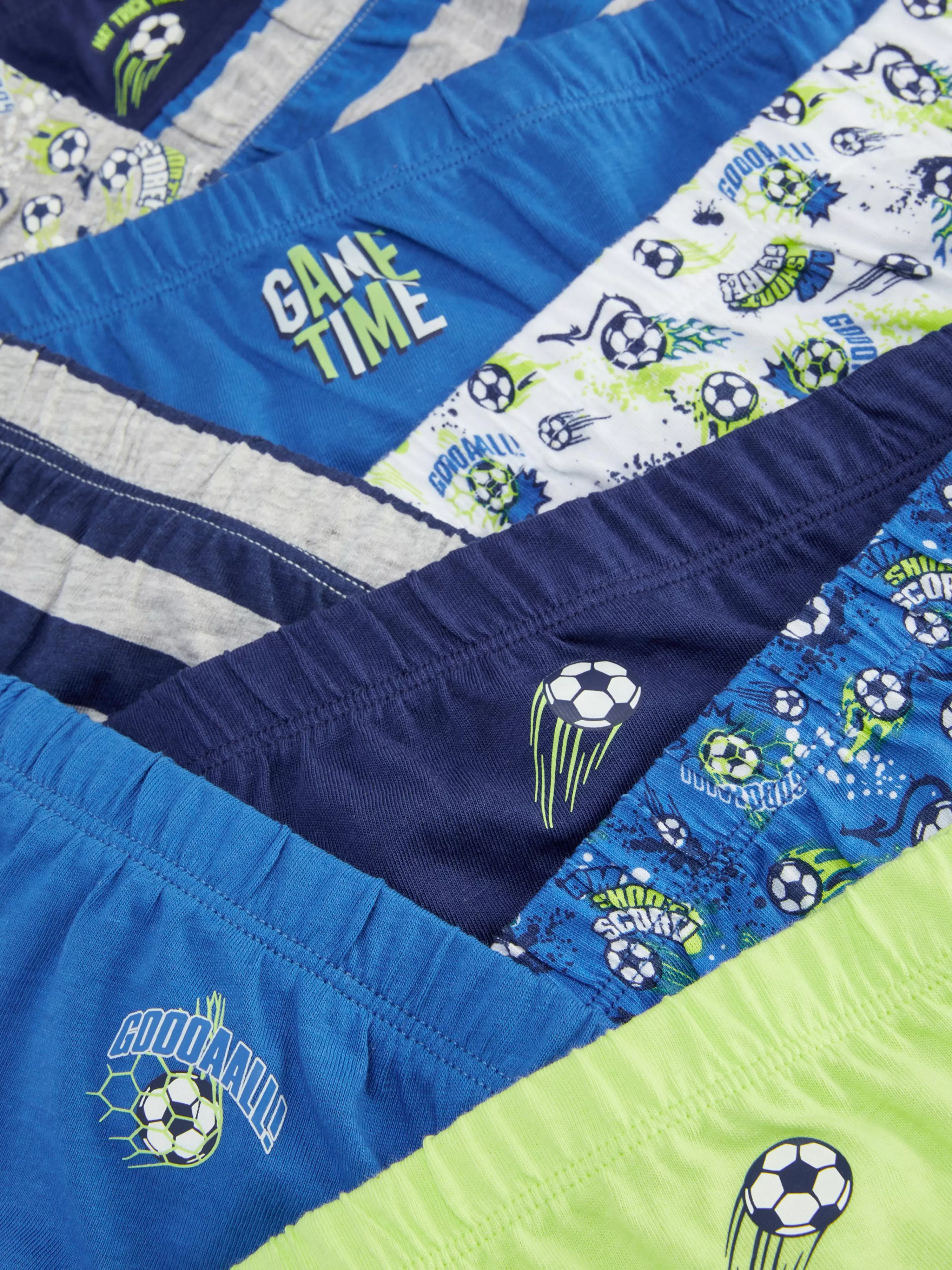 Niños Primark Ropa Interior | Pack De 10 Calzoncillos Con Estampado Gráfico De Fútbol