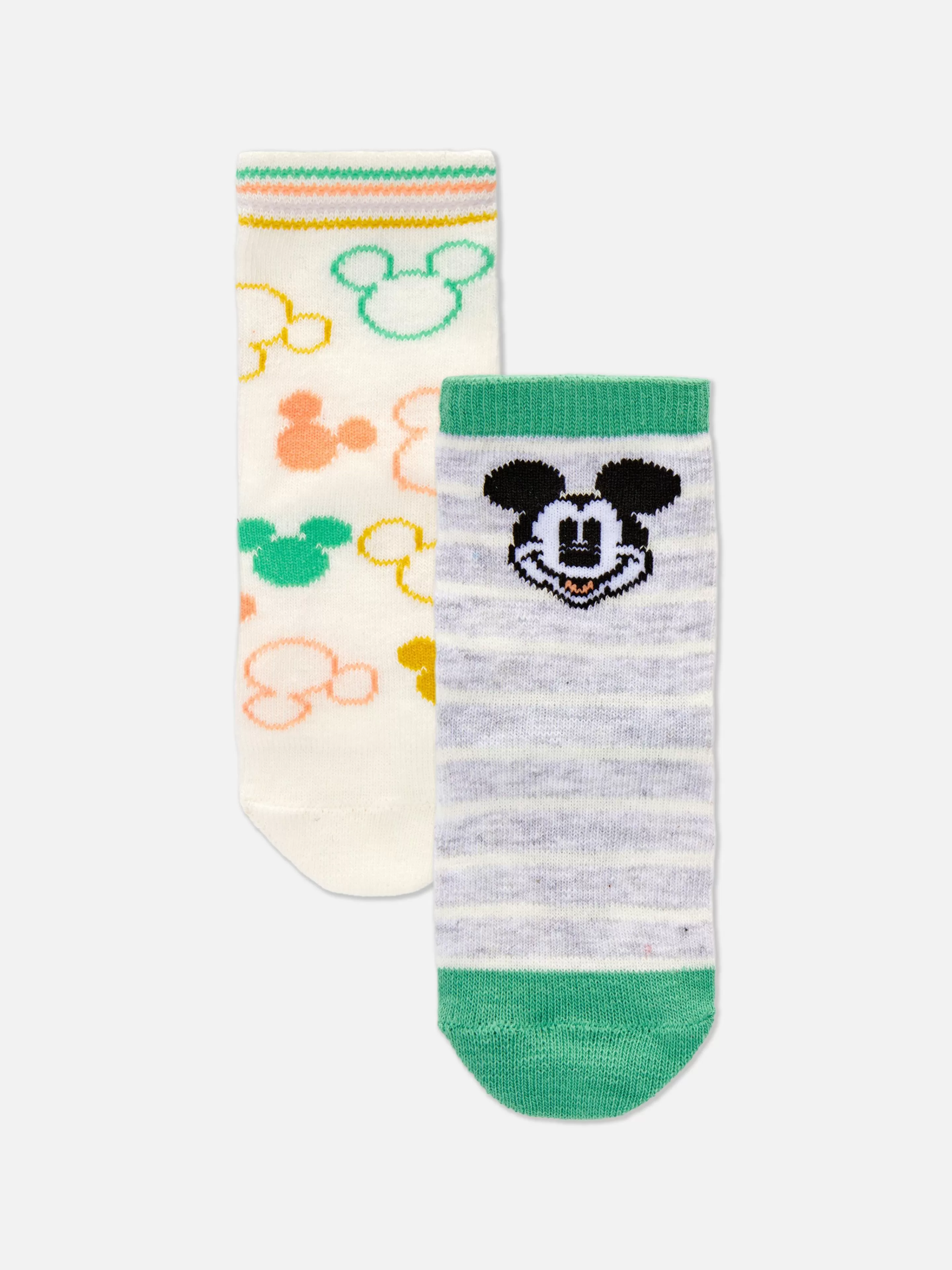 Primark Calcetines Y Medias | Pack De 2 Calcetines De Mickey Mouse De Disney