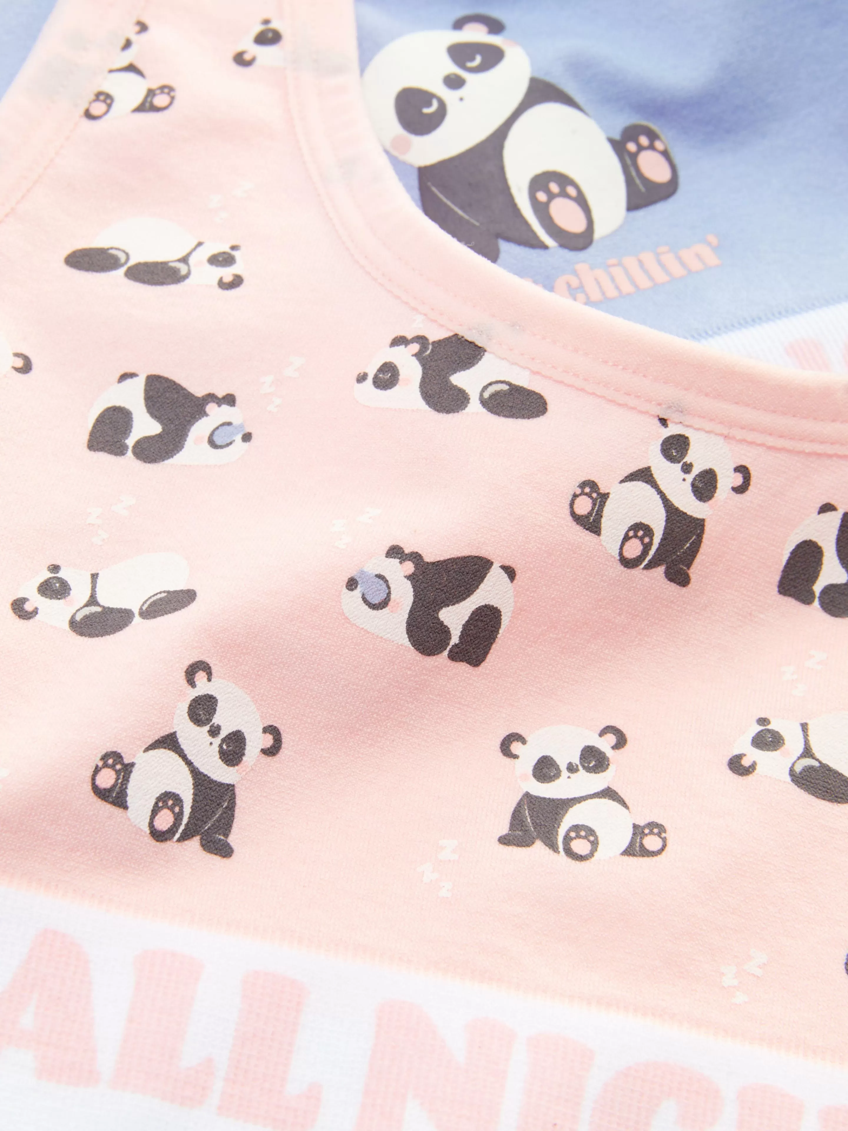 Niños Primark Ropa Interior | Pack De 2 Camisetas Cortas Sin Mangas Con Pandas