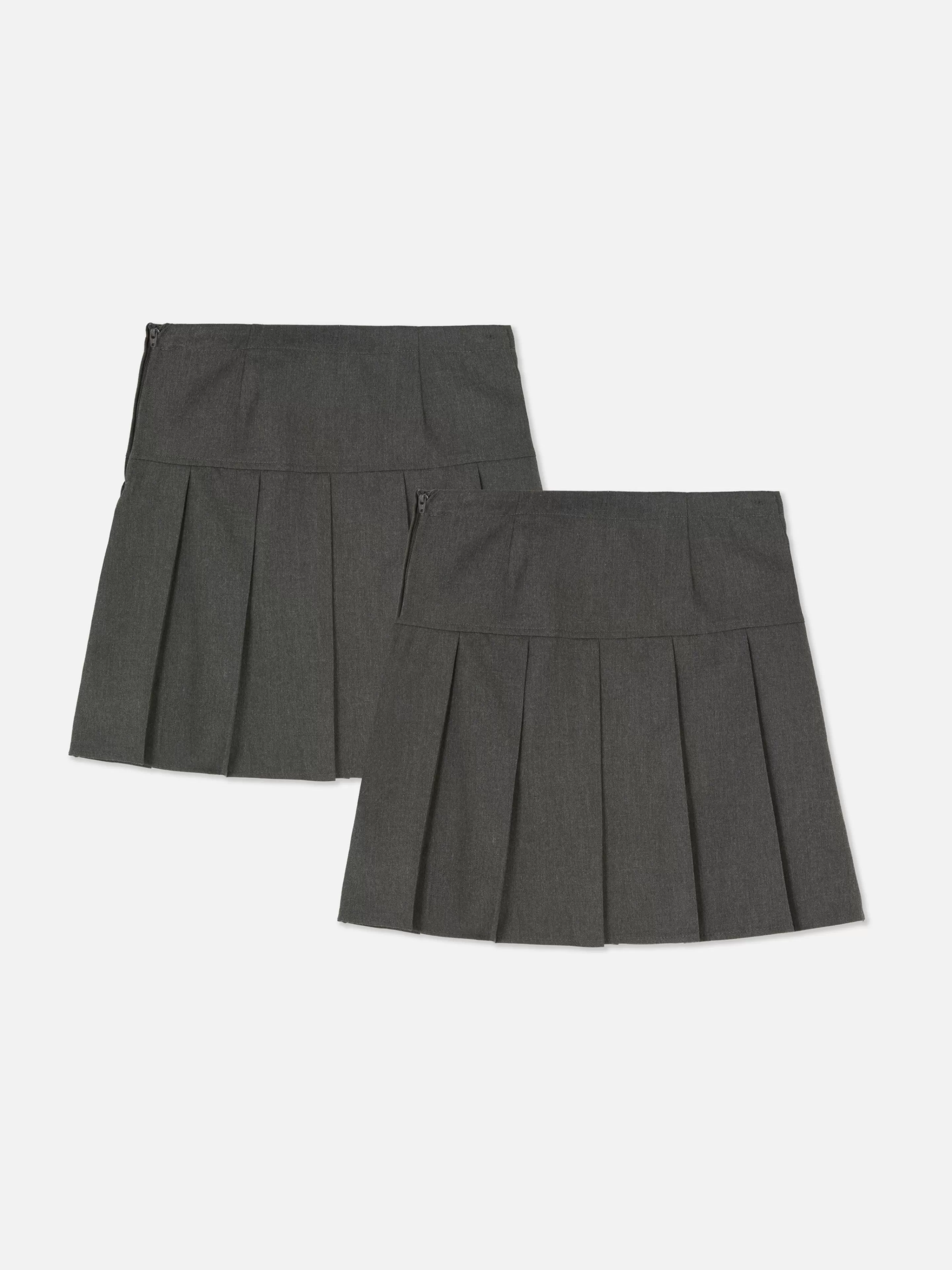 Niños Primark Faldas | Pack De 2 Faldas Plisadas Escolares Para Niña Mayor