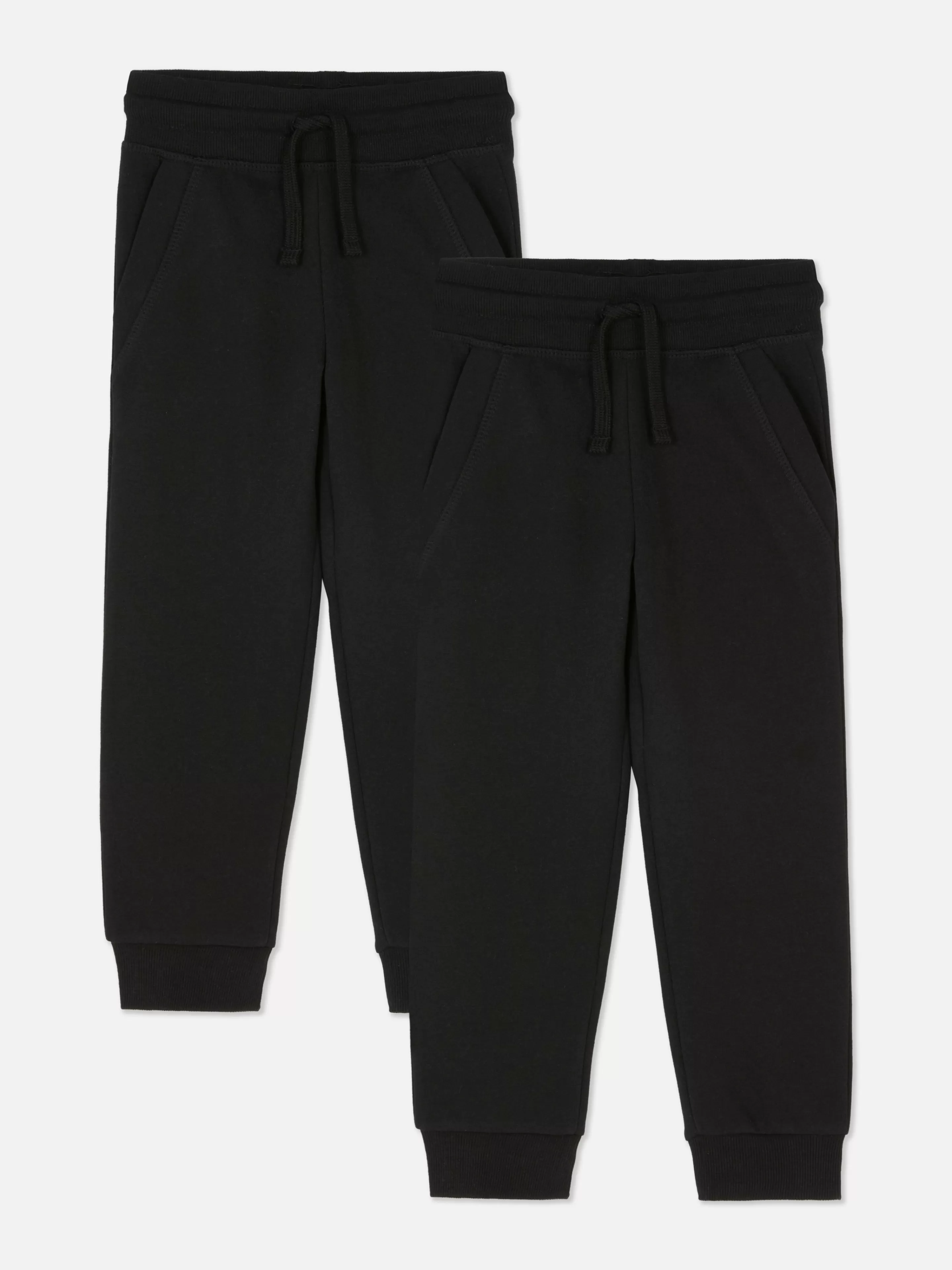 Niños Primark Pantalones De Chándal | Pack De 2 Joggers Con Cordón Para Niños Pequeños