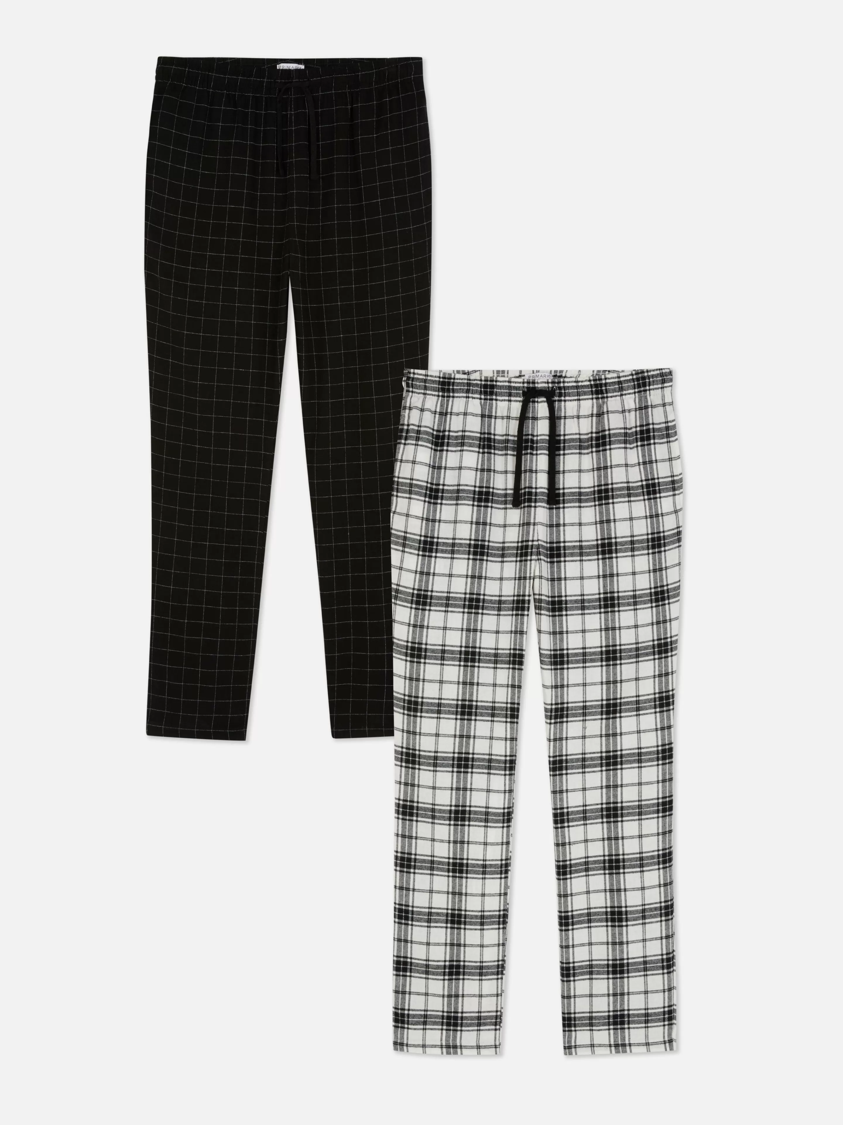 Hombre Primark Pijama | Pack De 2 Pantalones De Pijama A Cuadros