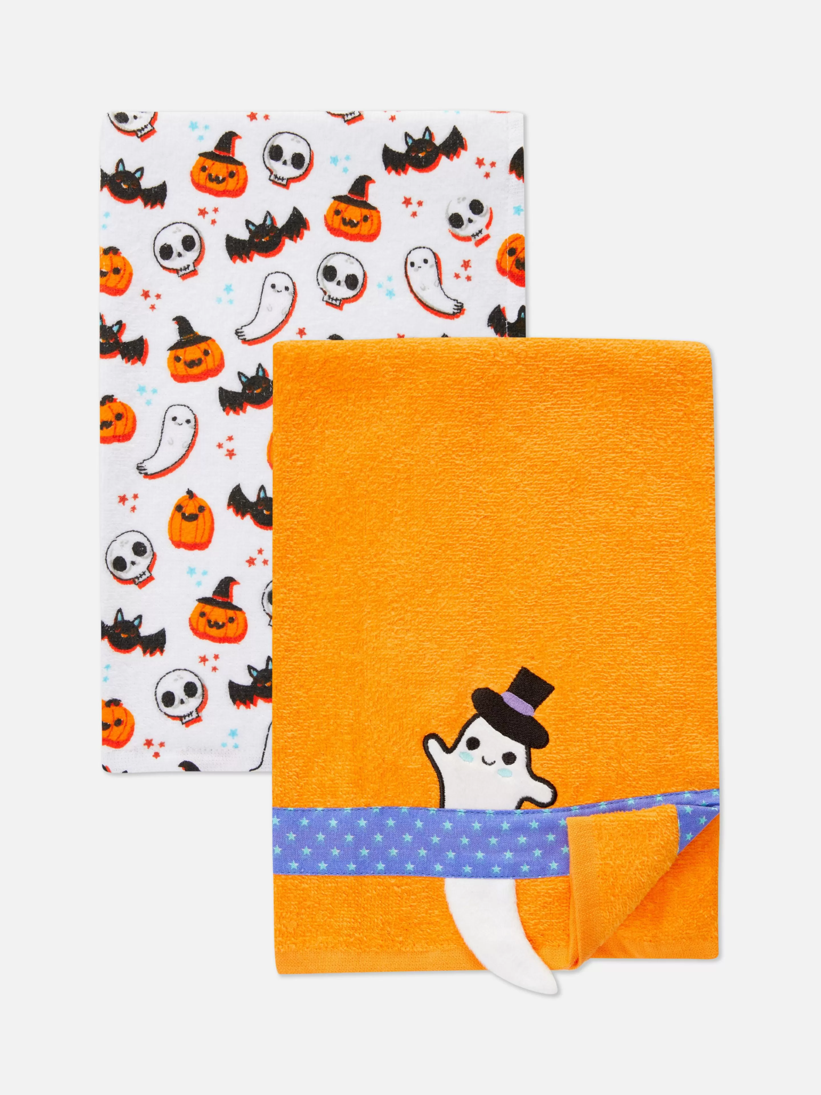 Primark Decoración Y Regalos De Halloween | Menaje | Pack De 2 Paños De Cocina De Halloween