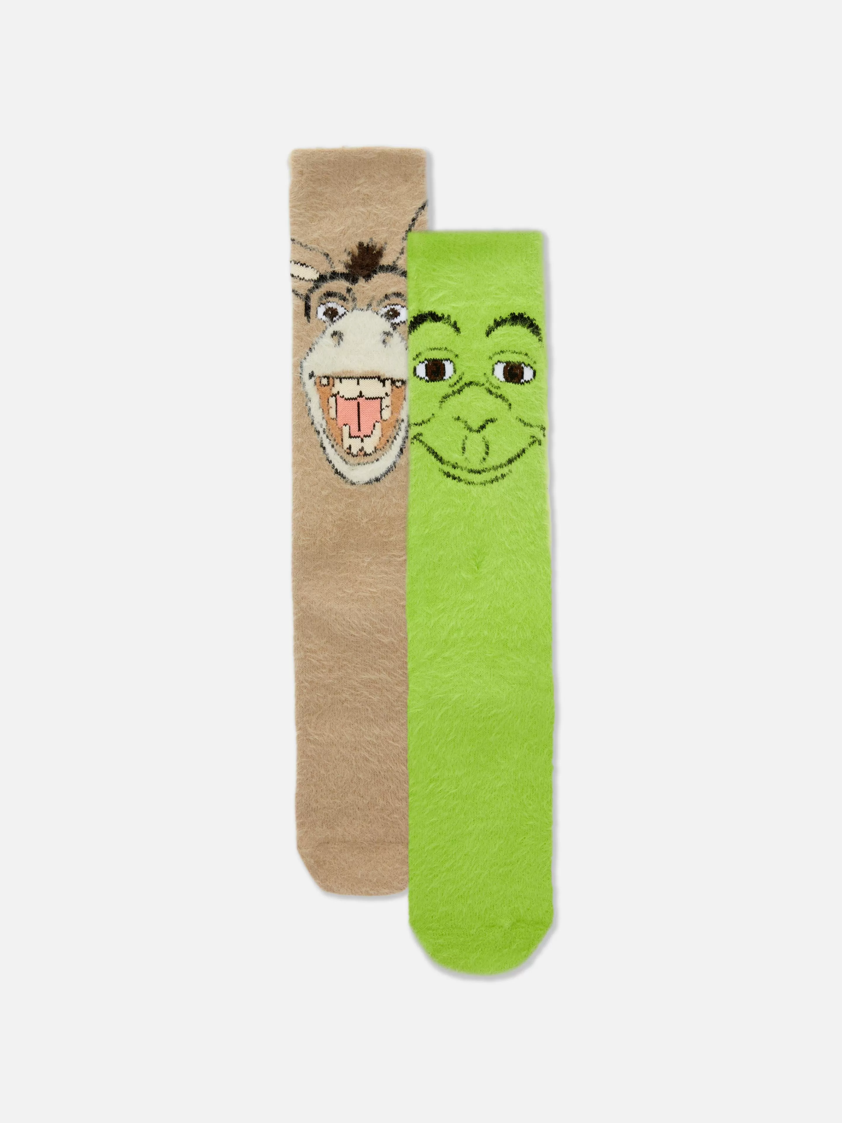 Mujer Primark Calcetines | Pack De 2 Pares De Calcetines Cómodos De Shrek