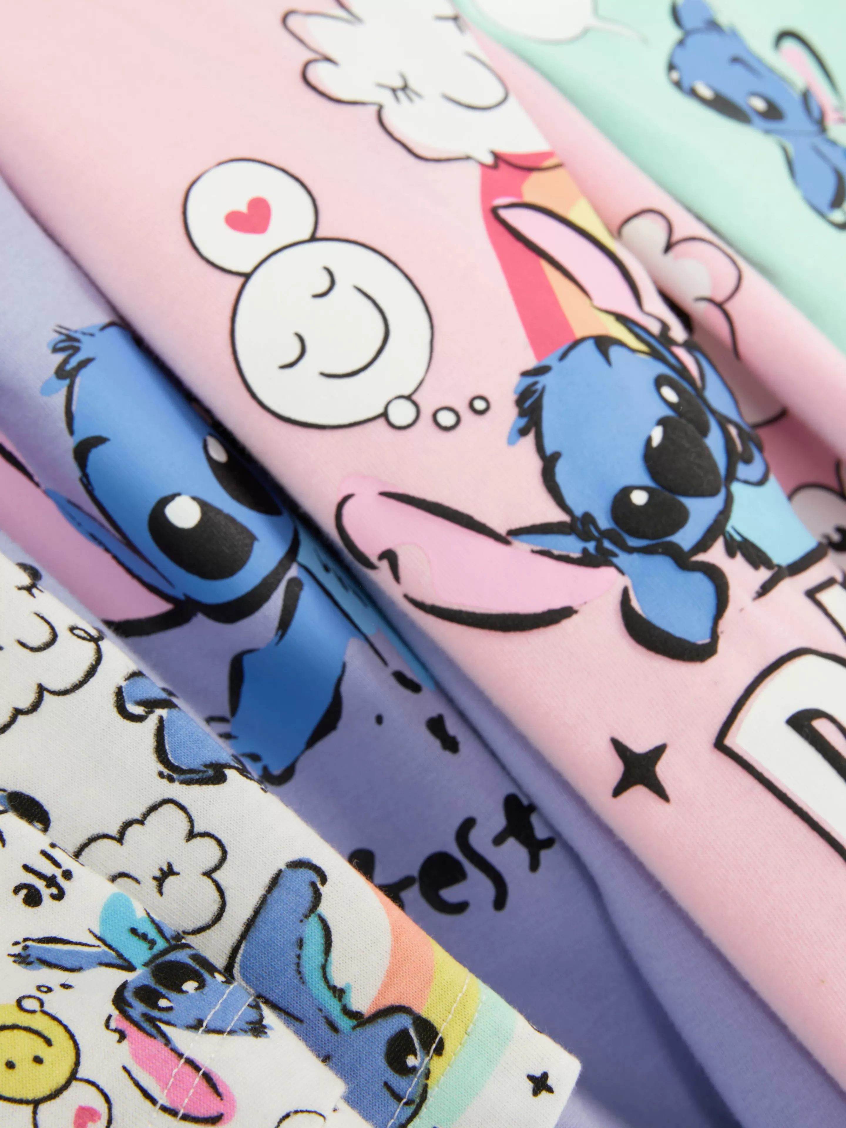 Niños Primark Pijamas Y Ropa Para Dormir | Pack De 2 Pijamas Cortos De Lilo Y Stitch De Disney