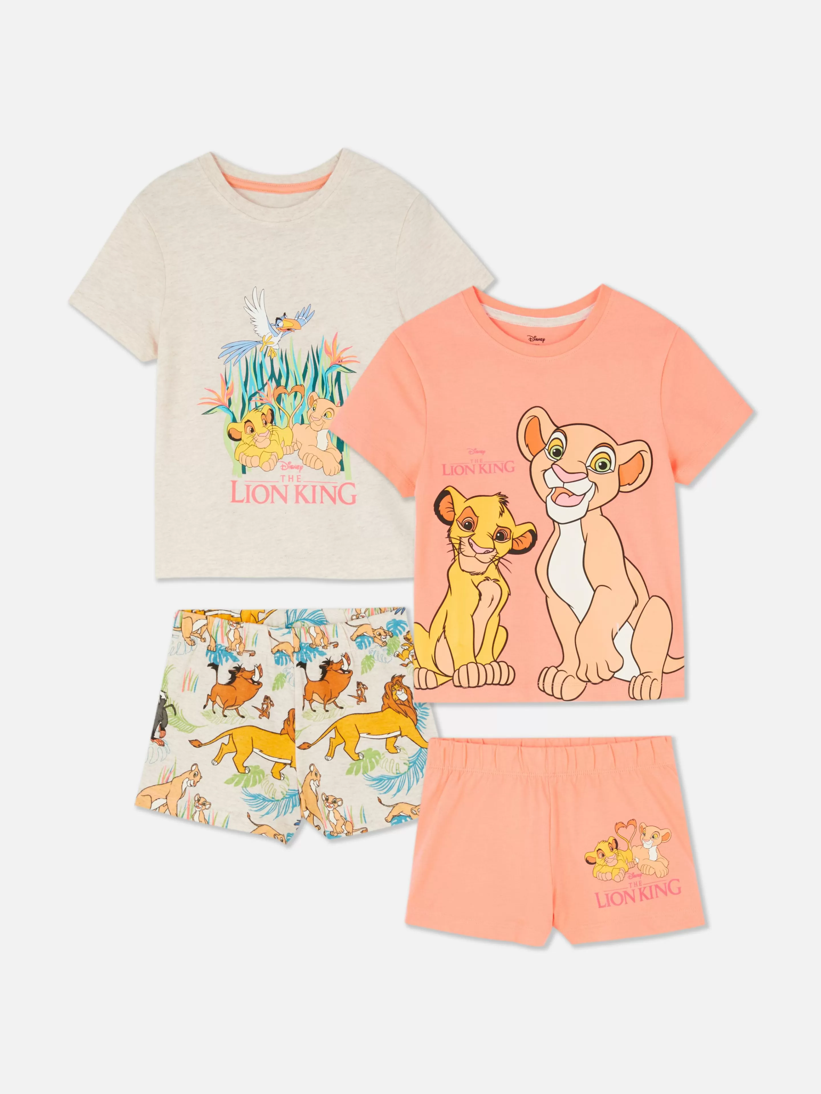 Niños Primark Pijamas Y Ropa Para Dormir | Pack De 2 Pijamas De Manga Corta De Disney