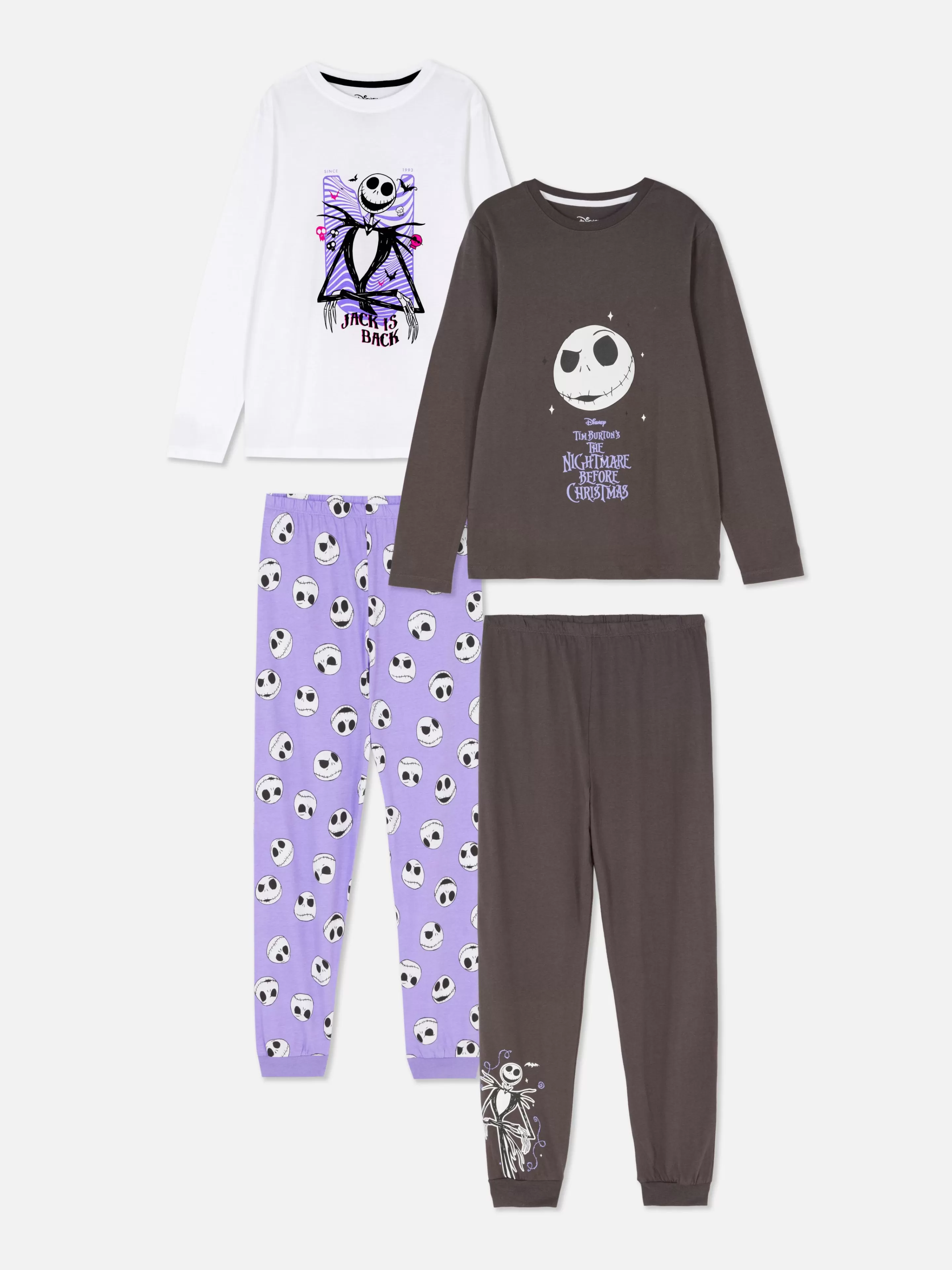 Niños Primark Pijamas Y Ropa Para Dormir | Pack De 2 Pijamas De Manga Larga De Disney