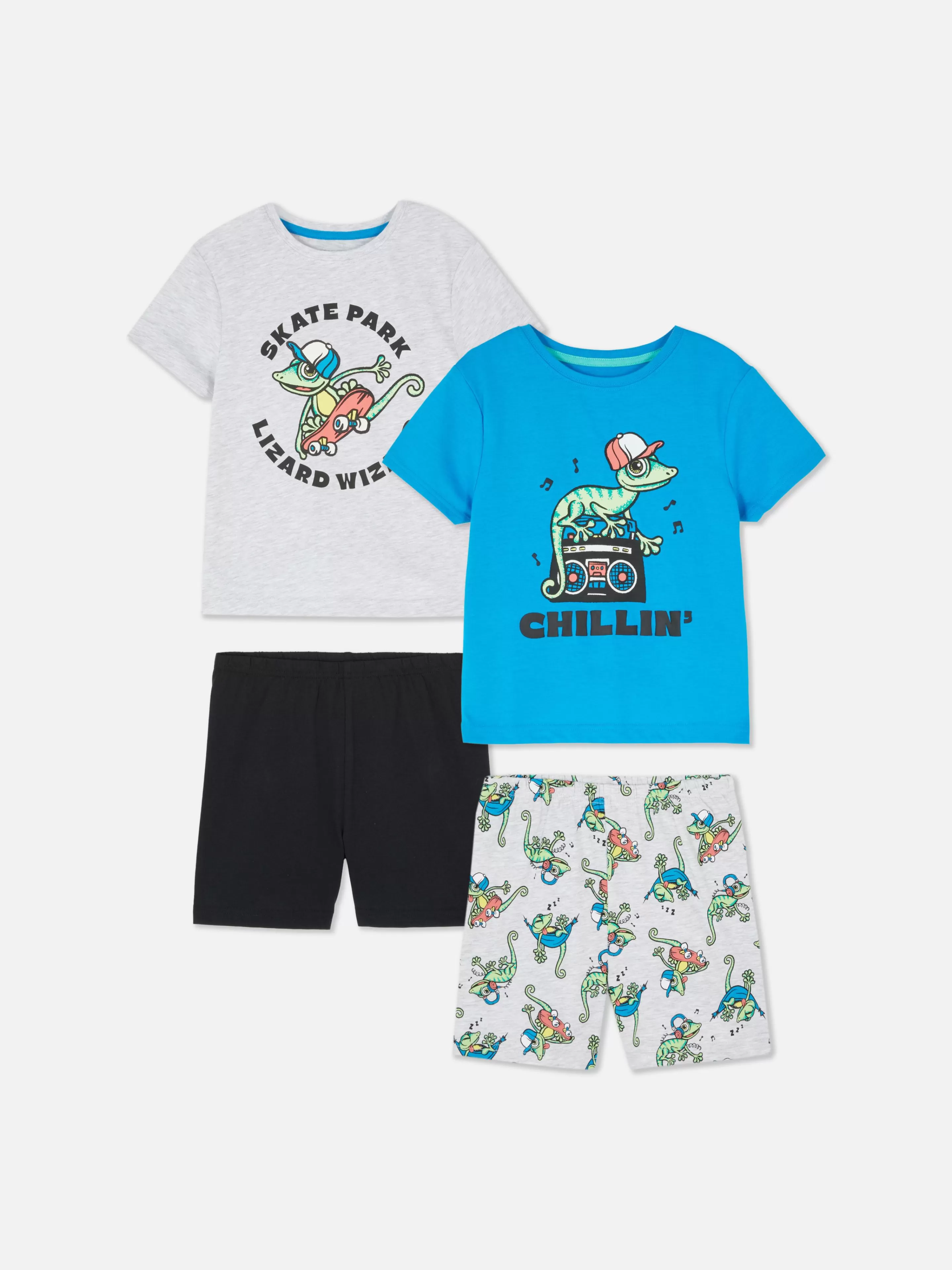 Niños Primark Pijamas Y Ropa Para Dormir | Pack De 2 Pijamas Gráficos De Gecko