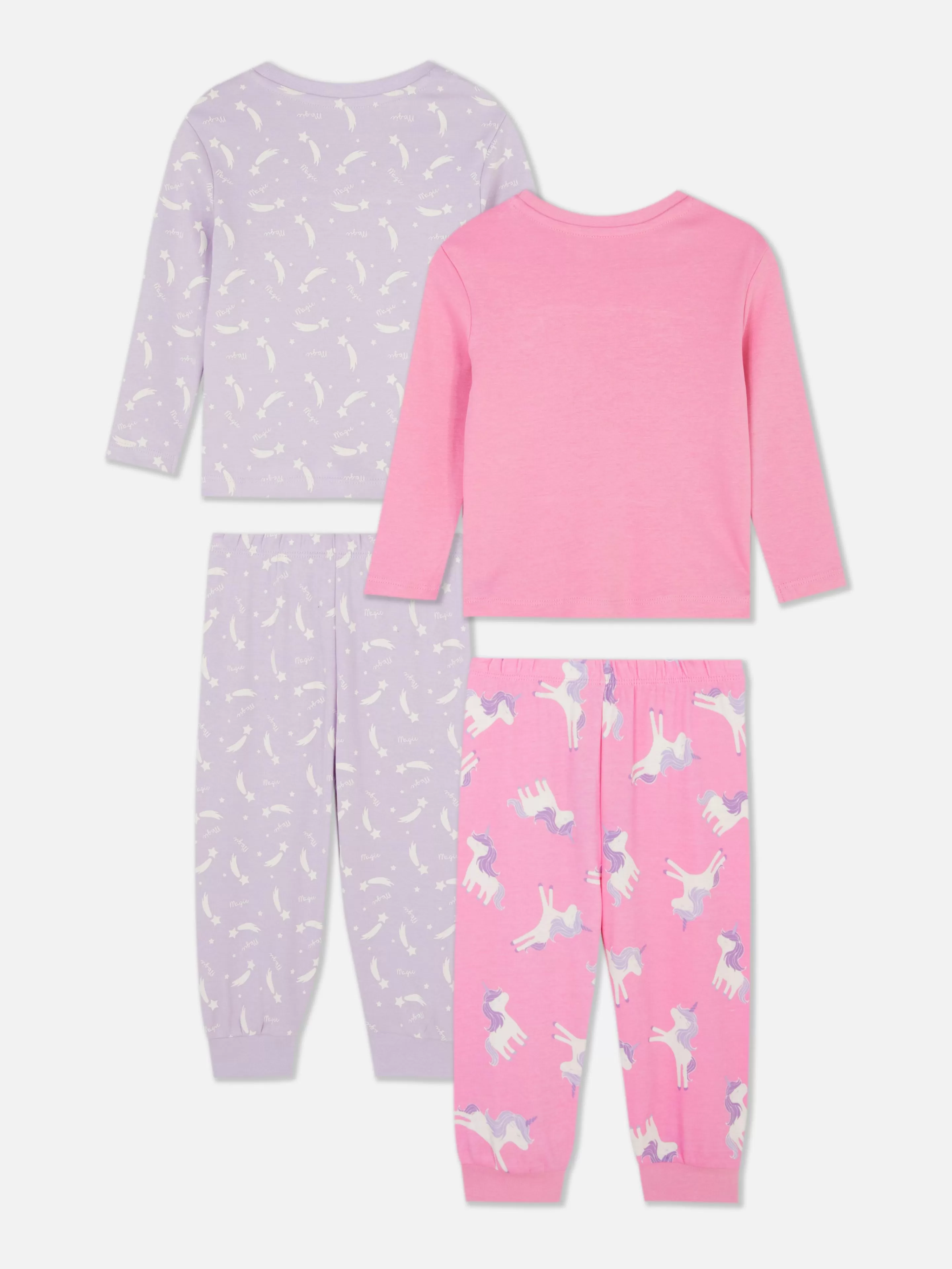 Primark Pijamas Y Ropa Para Dormir | Pack De 2 Pijamas Largos De Diseño Variado