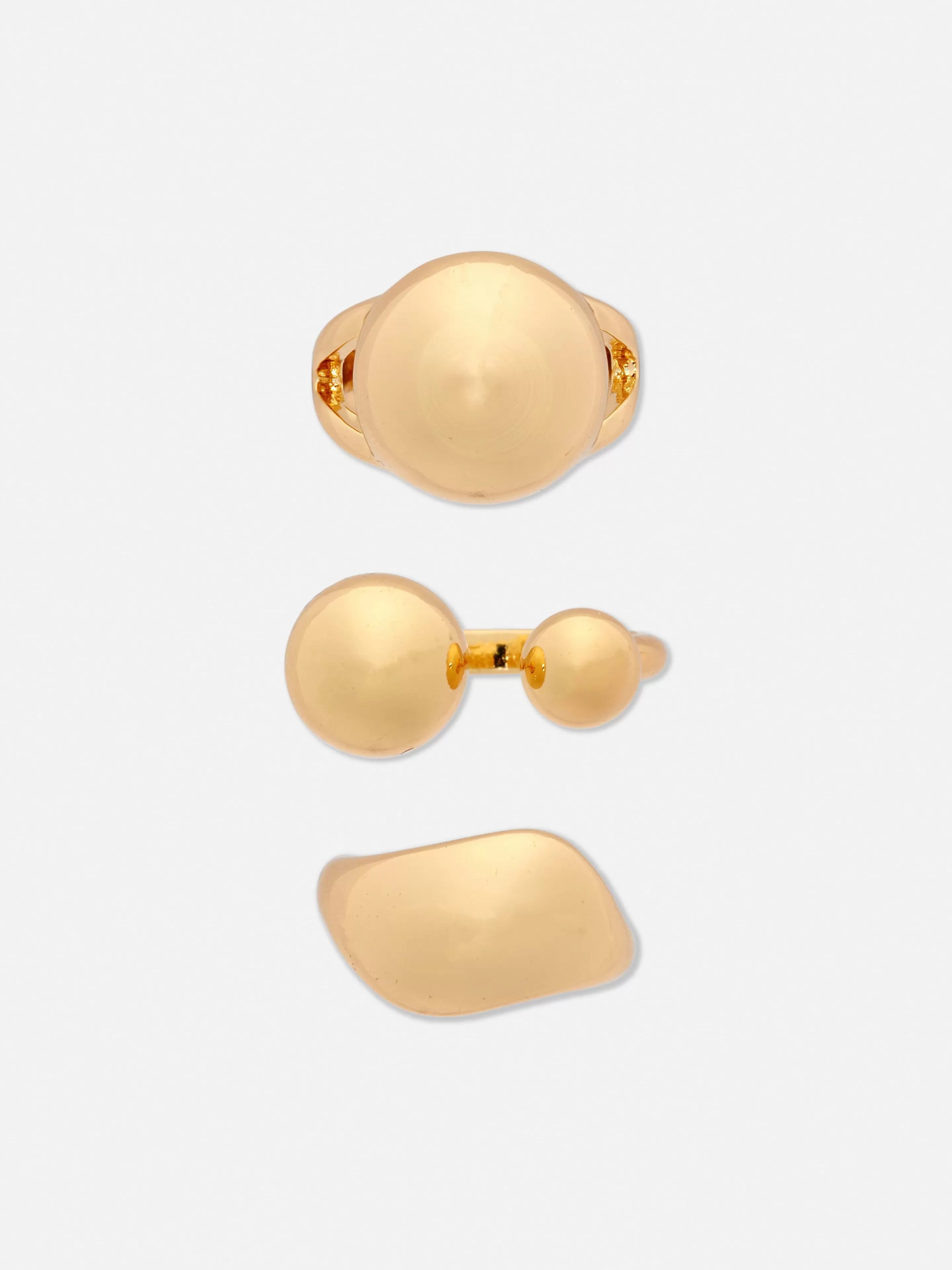 Mujer Primark Bisutería | Pack De 3 Anillos Orbe