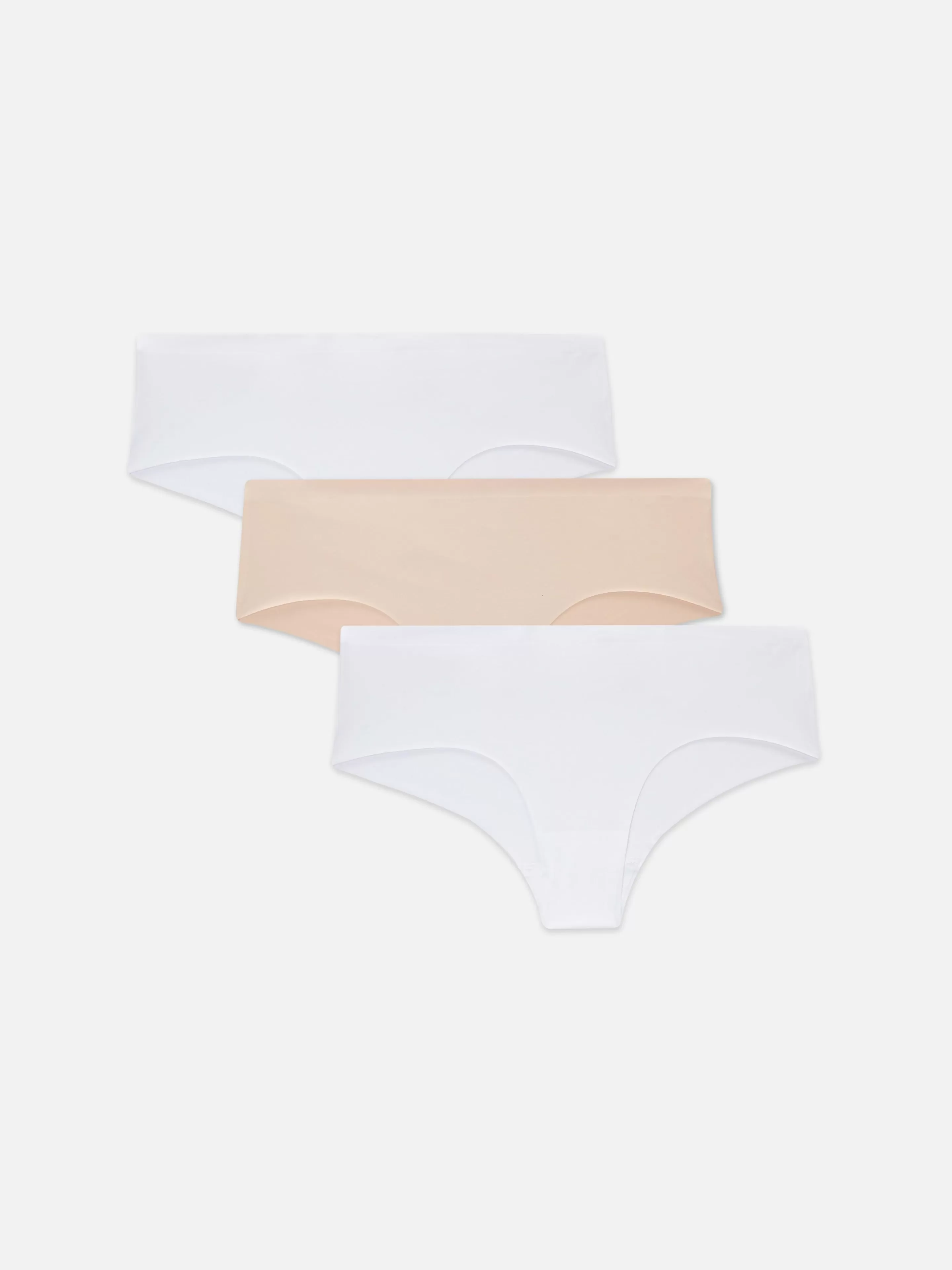 Mujer Primark Bragas | Pack De 3 Braguitas De Talle Bajo Sin Costuras