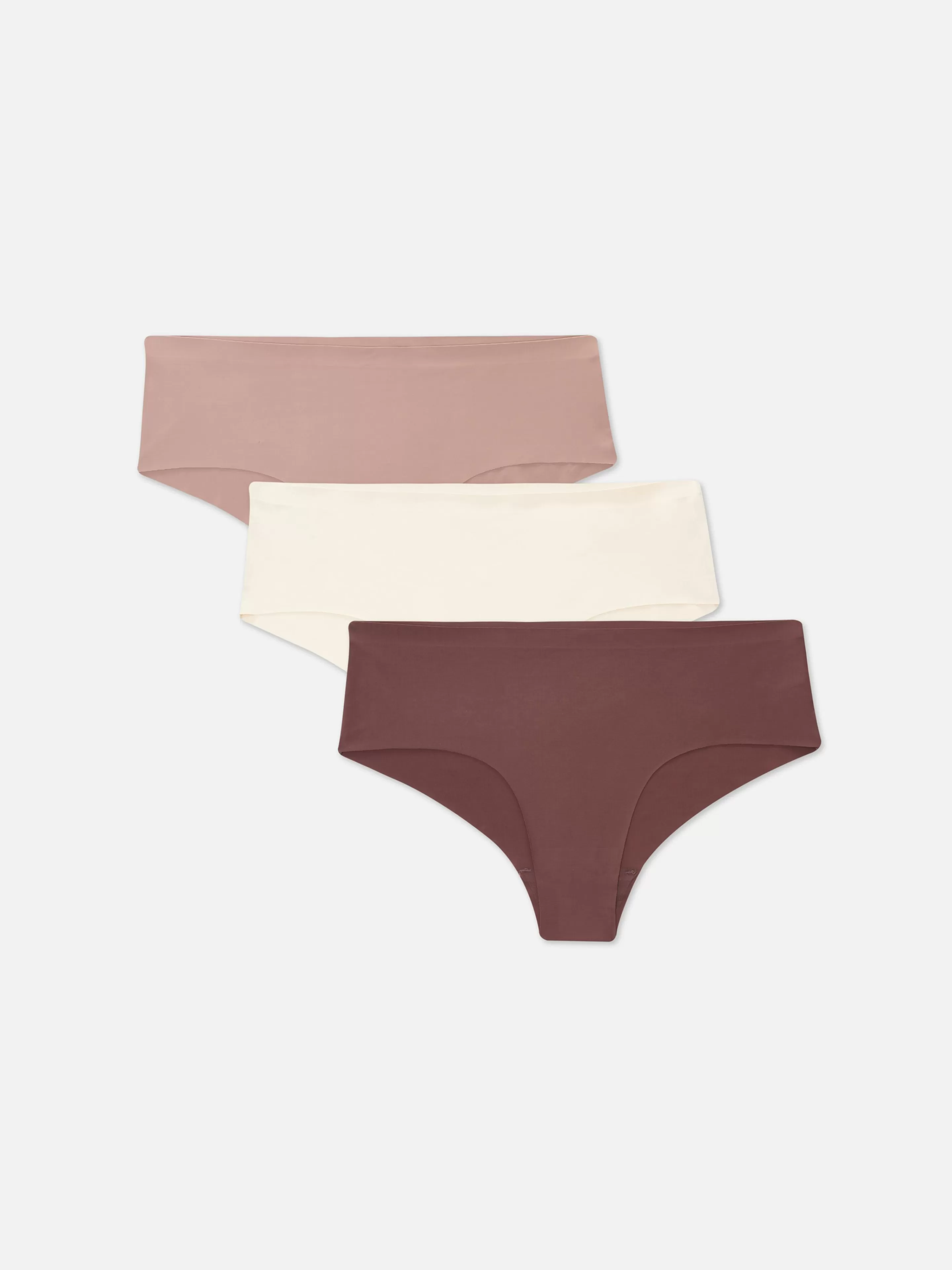 Mujer Primark Bragas | Pack De 3 Braguitas Invisibles De Talle Bajo