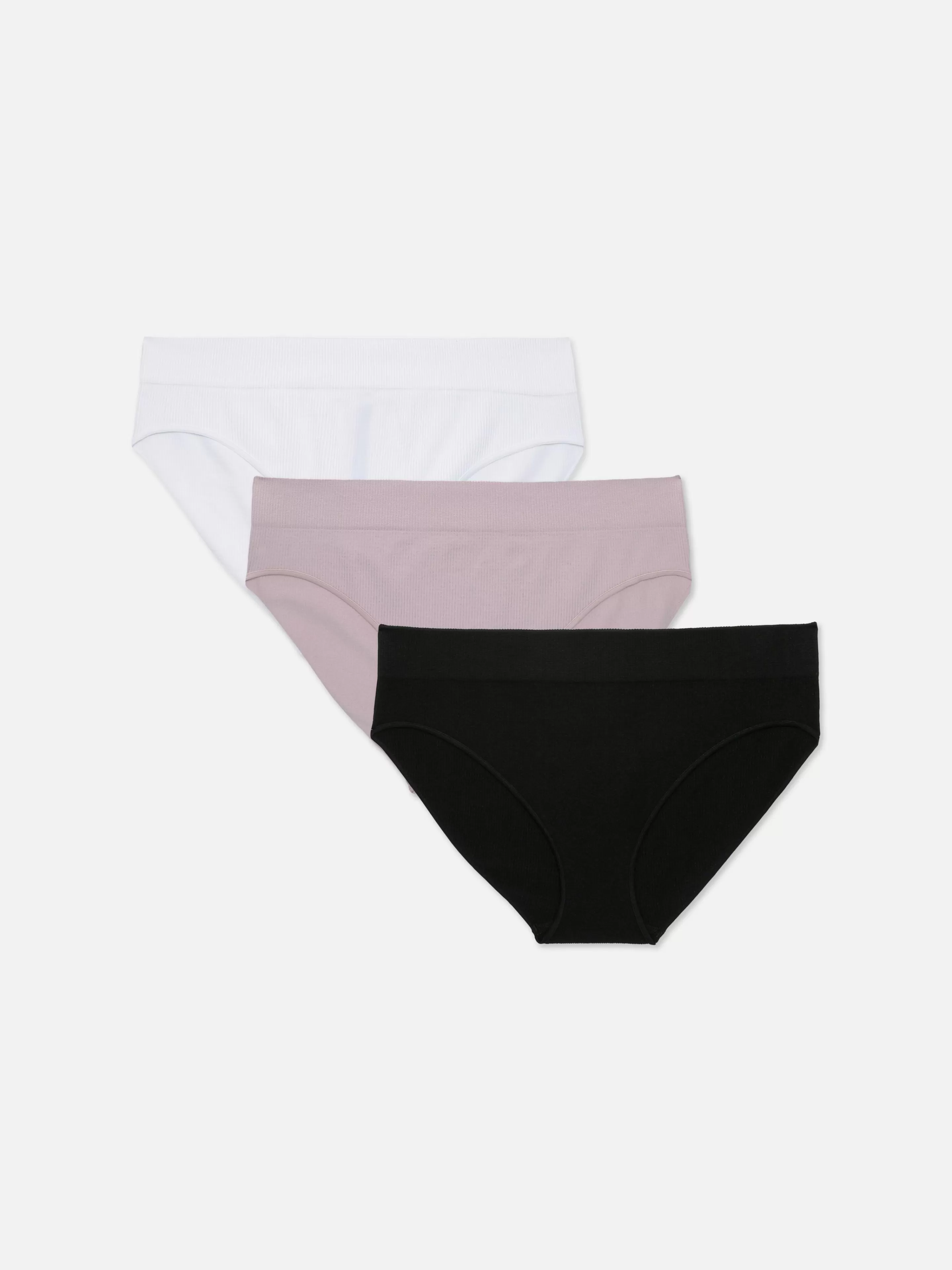 Mujer Primark Bragas | Pack De 3 Braguitas Sin Costuras Con Cintura Ancha