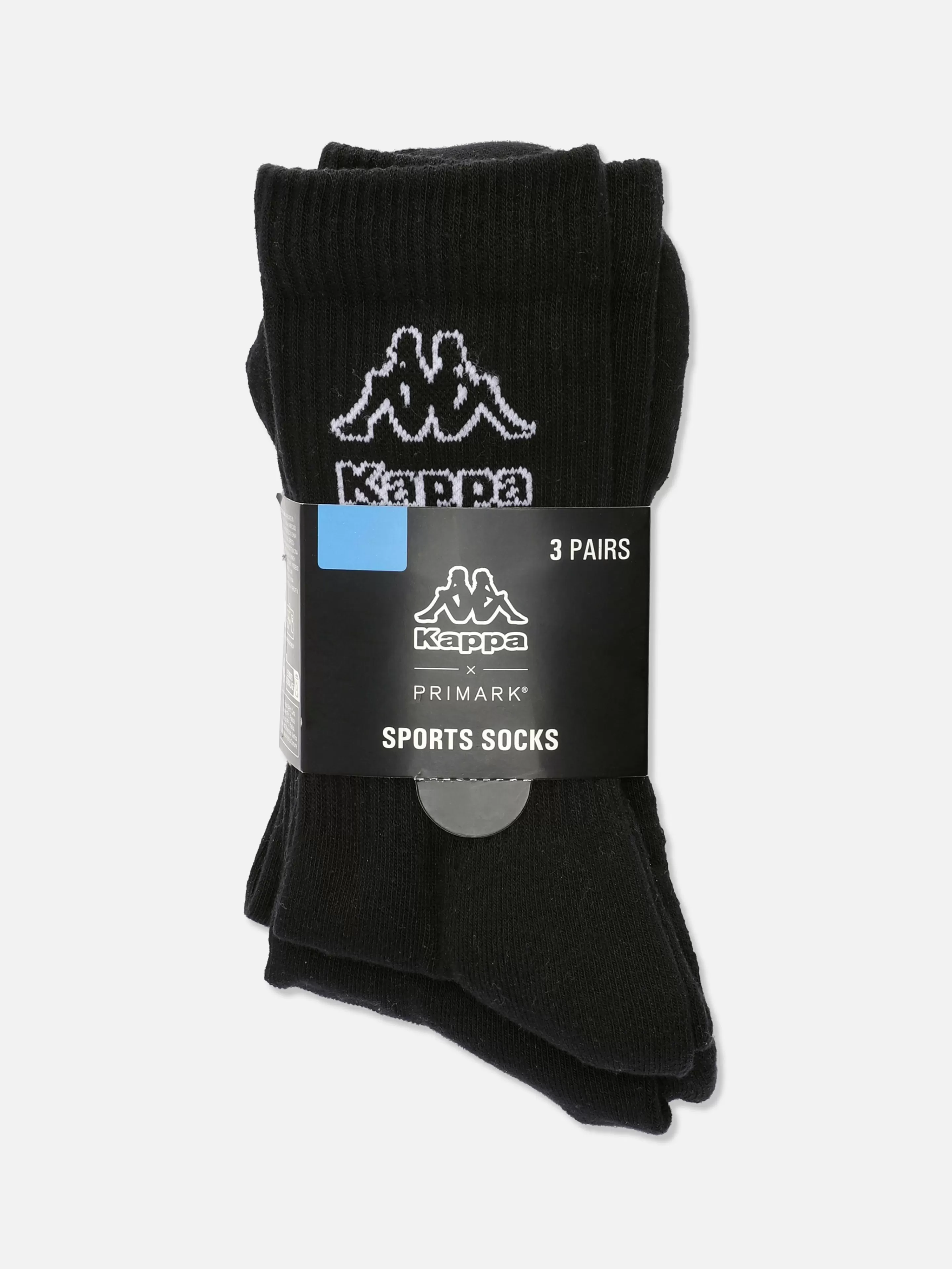 Hombre Primark Calcetines | Ropa Deportiva | Pack De 3 Calcetines Altos Con Logo Kappa X