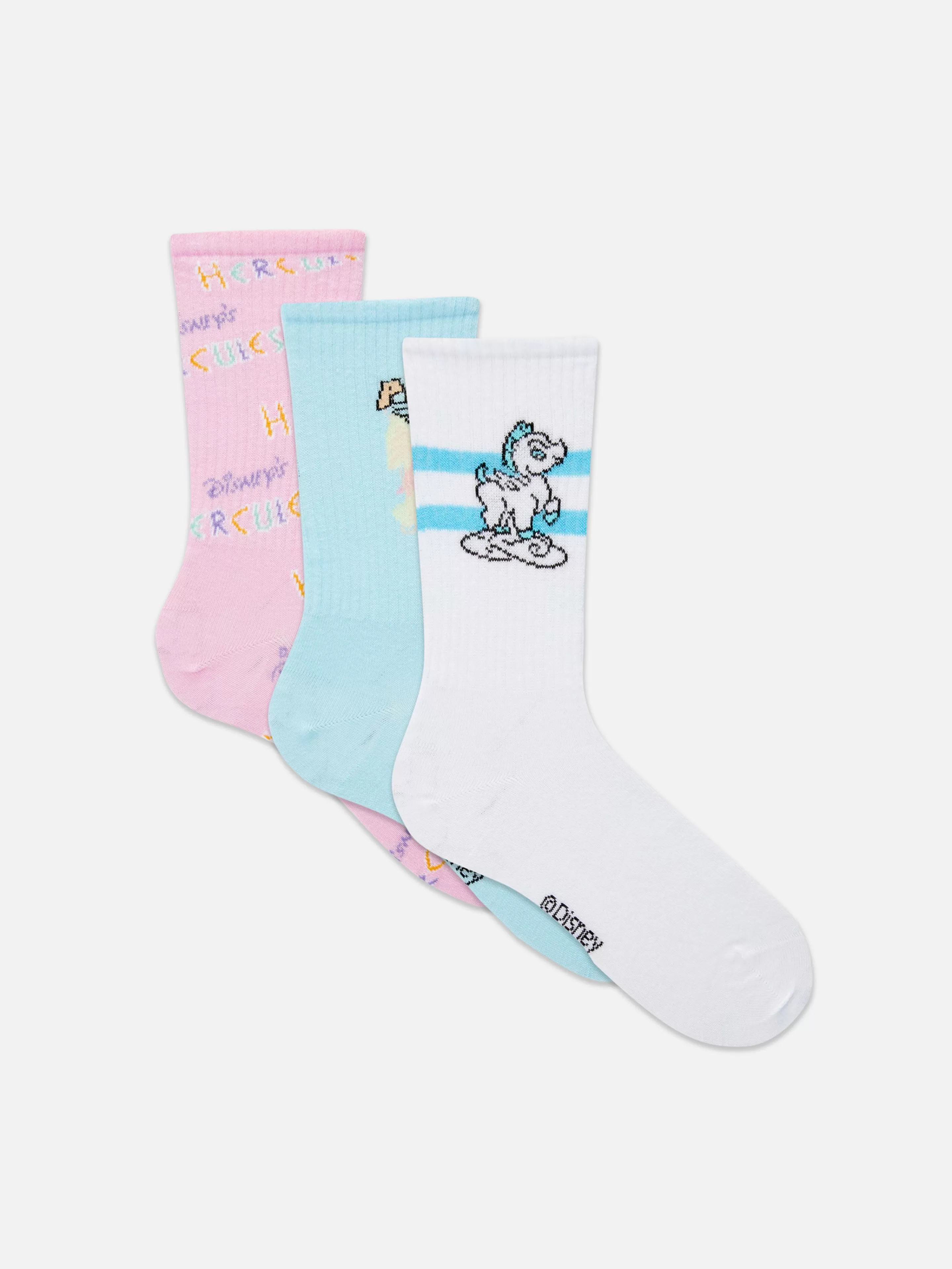 Mujer Primark Calcetines | Pack De 3 Calcetines Altos De Hércules De Disney