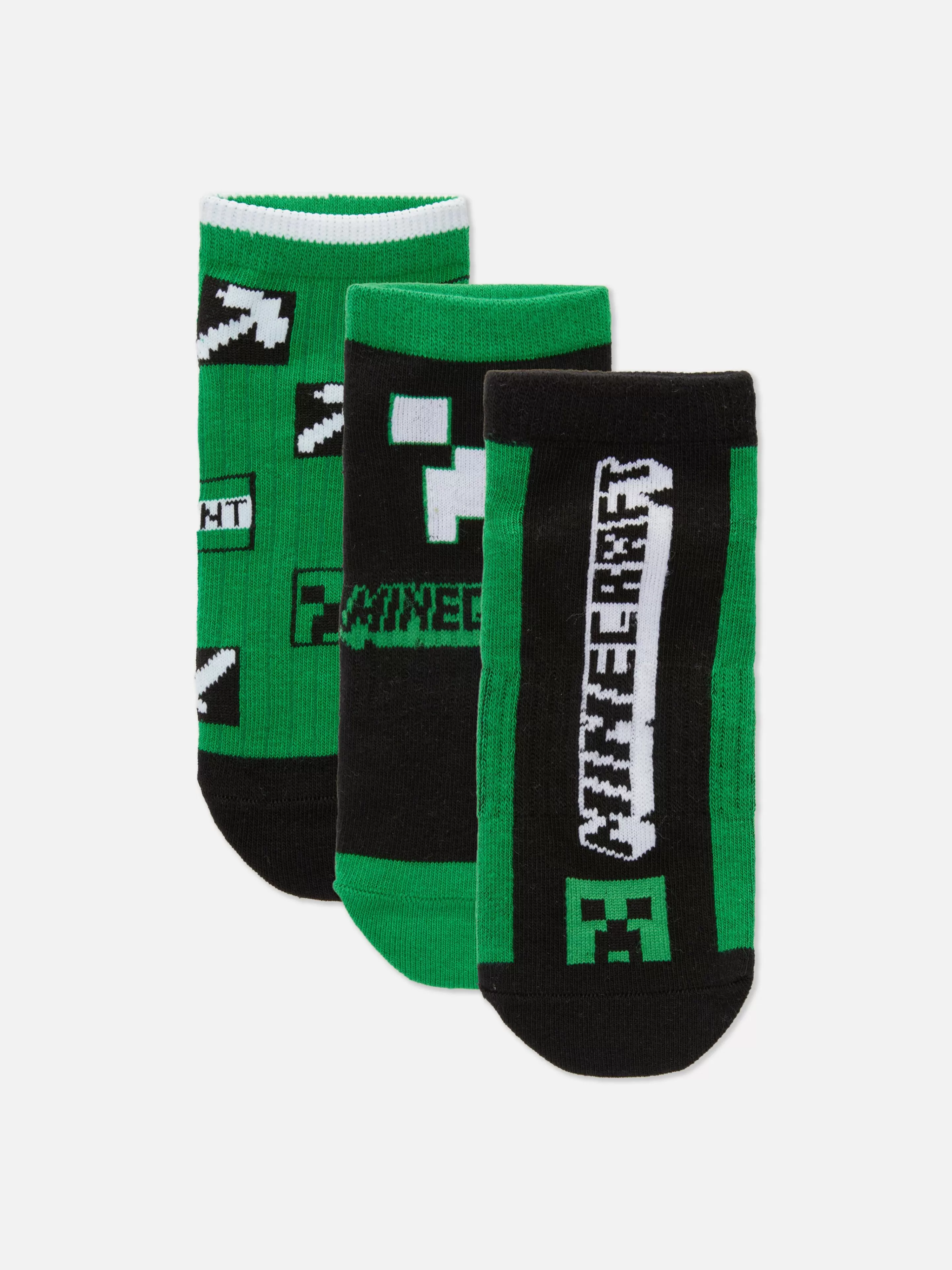 Niños Primark Calcetines | Pack De 3 Calcetines Deportivos De Minecraft