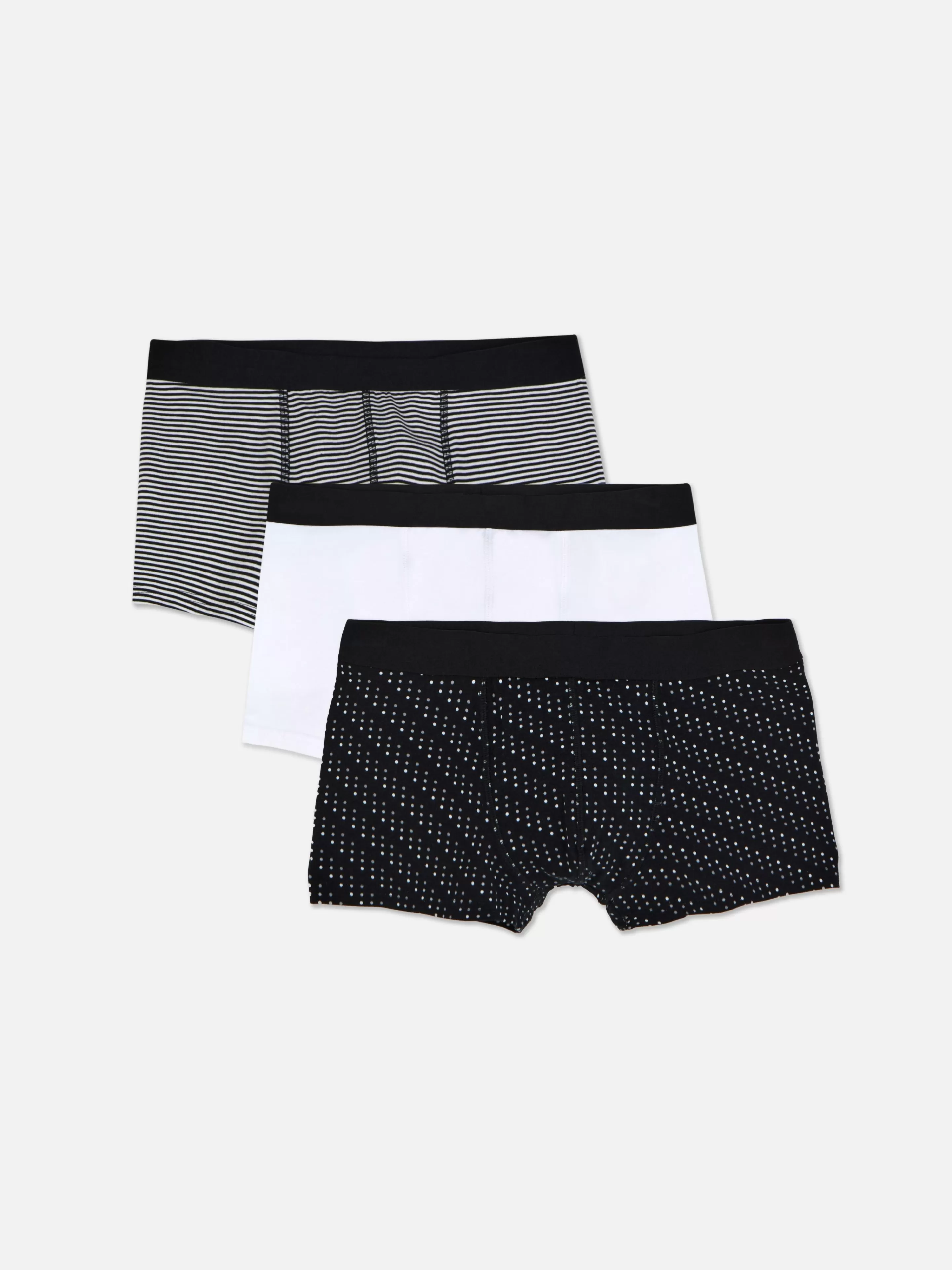 Hombre Primark Ropa Interior | Pack De 3 Calzoncillos Bajos Con Distintos Diseños