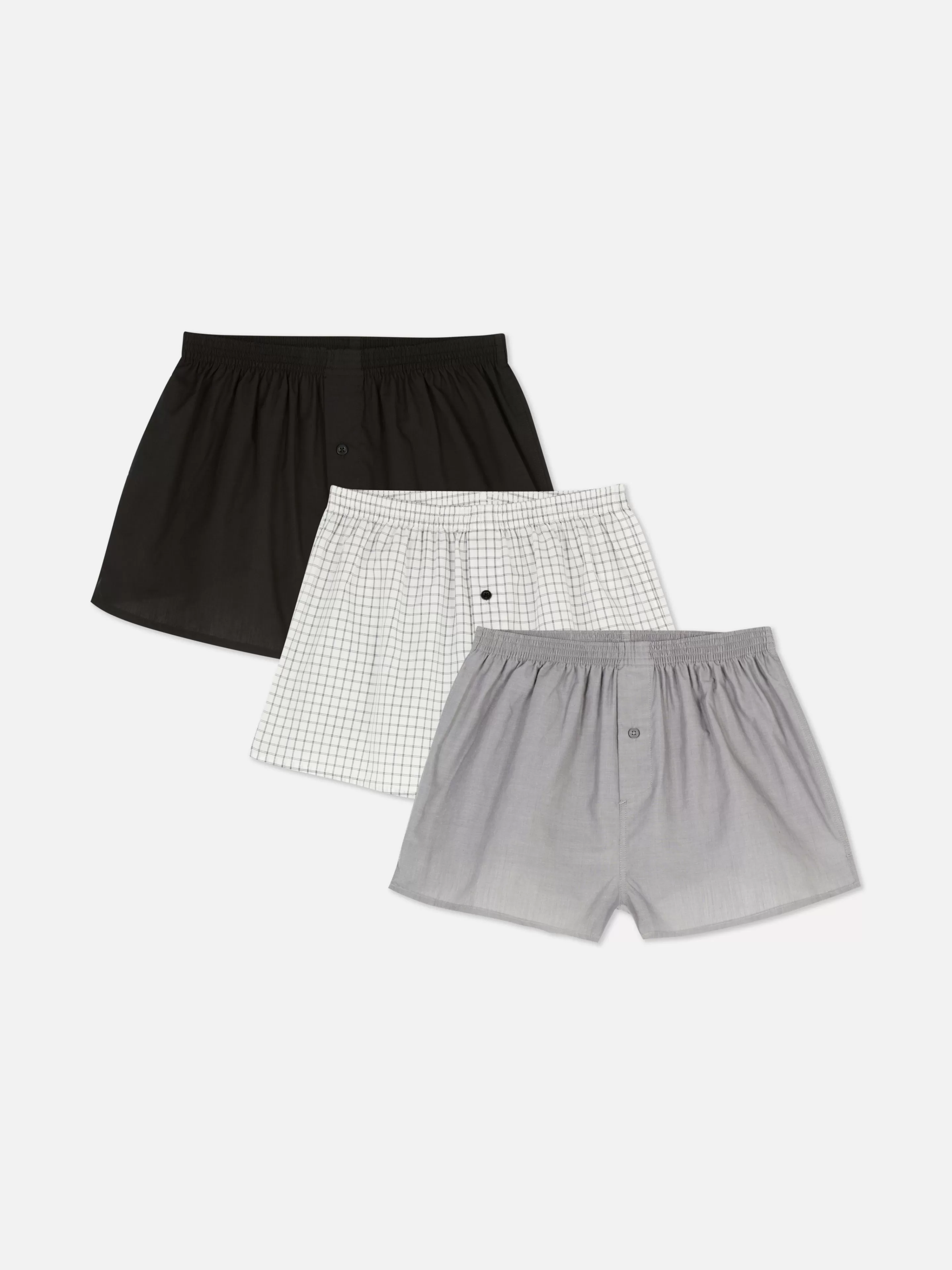 Hombre Primark Ropa Interior | Pack De 3 Calzoncillos Bóxer A Cuadros Básicos