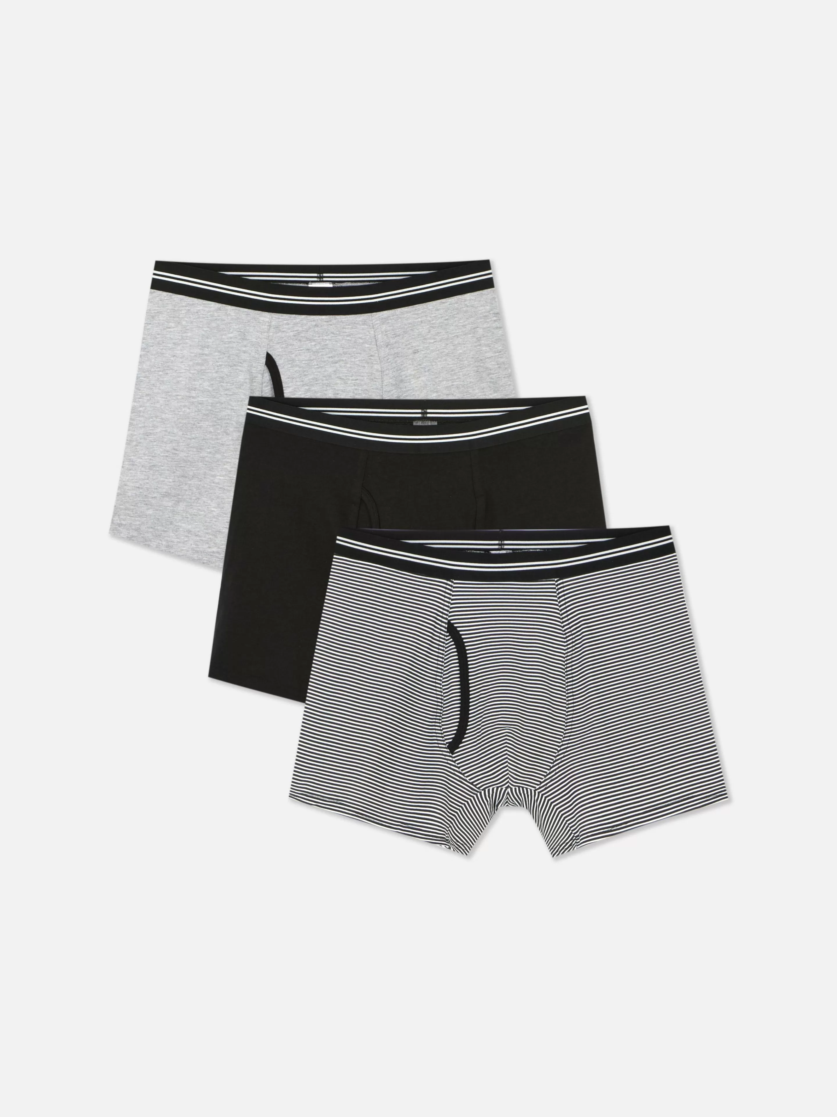 Hombre Primark Ropa Interior | Pack De 3 Calzoncillos Con Cinturilla A Rayas