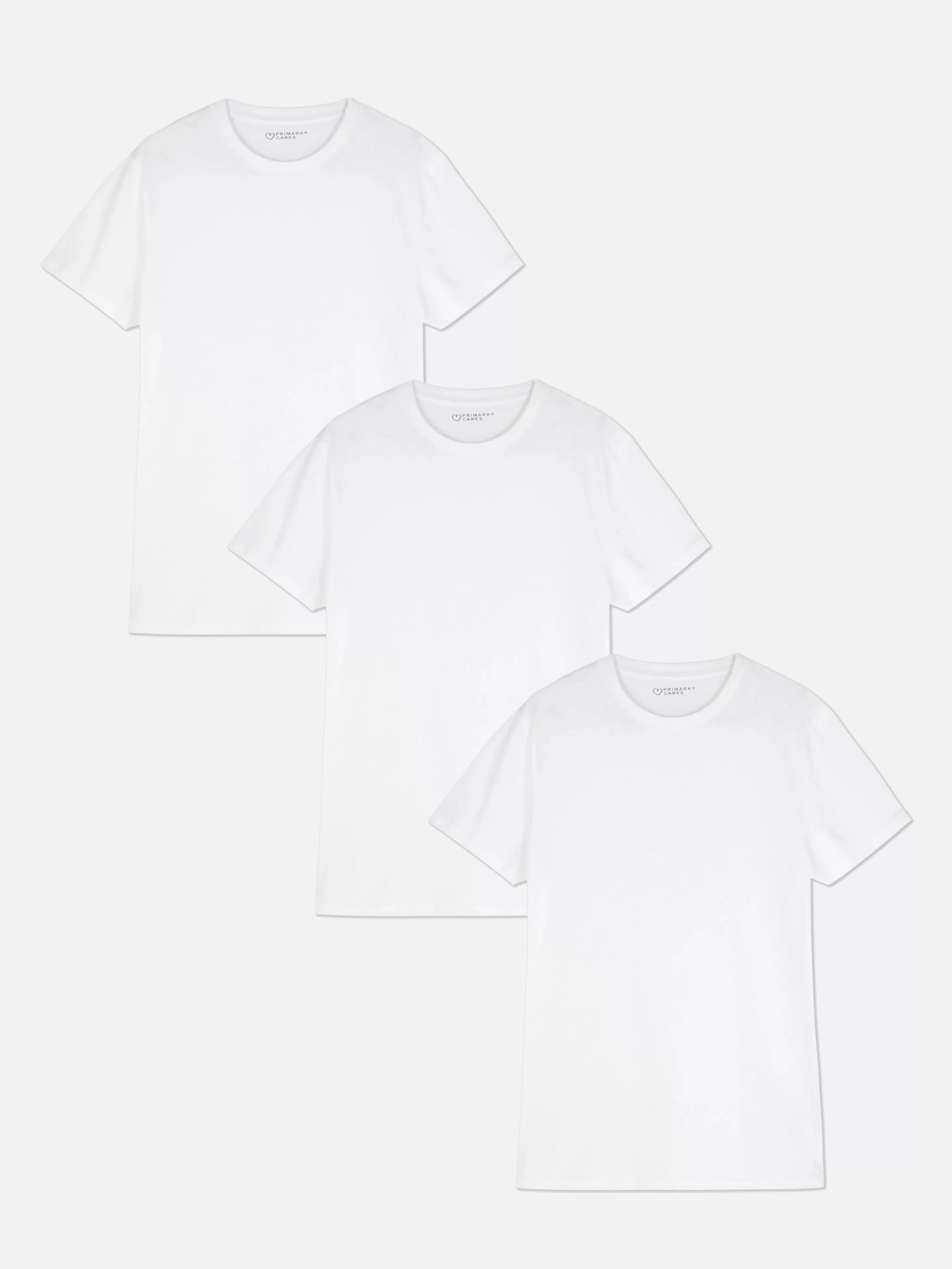 Hombre Primark Ropa Interior | Tops Y Camisetas | Pack De 3 Camisetas Base De Cuello Redondo