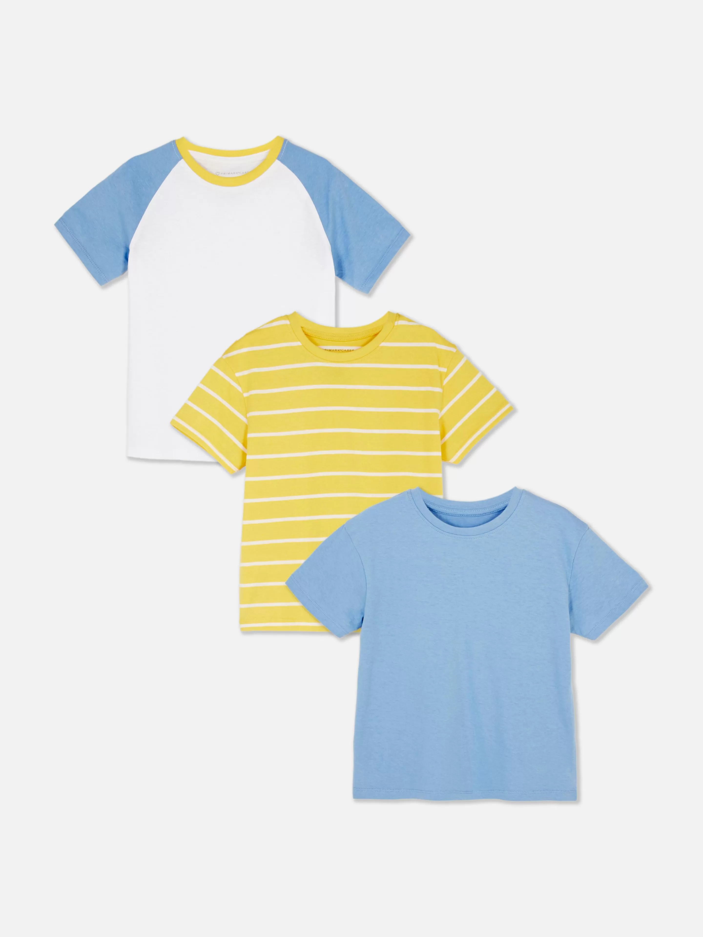 Niños Primark Tops Y Camisetas | Pack De 3 Camisetas De Manga Corta Surtidas