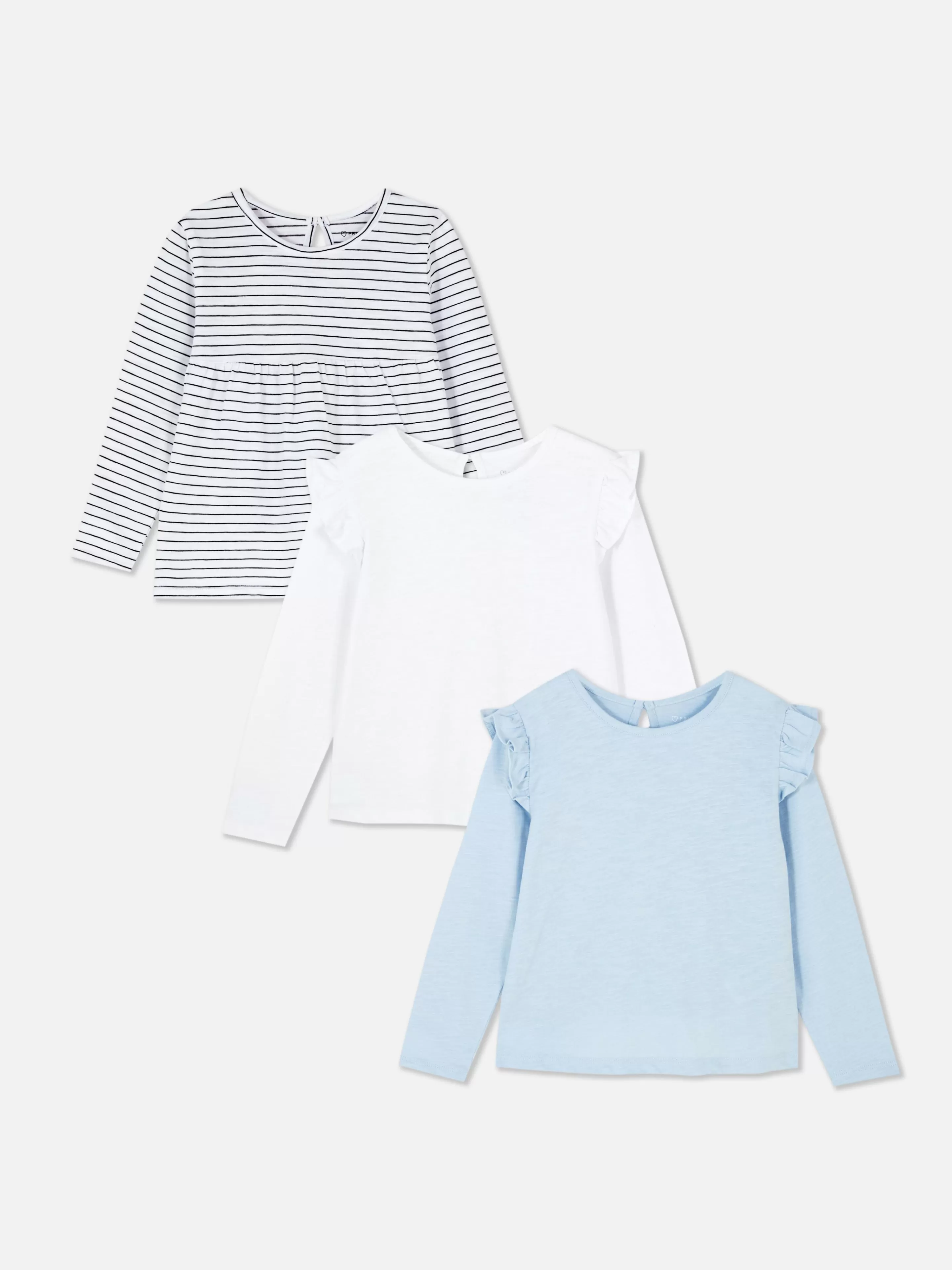 Niños Primark Tops Y Camisetas | Pack De 3 Camisetas De Manga Larga