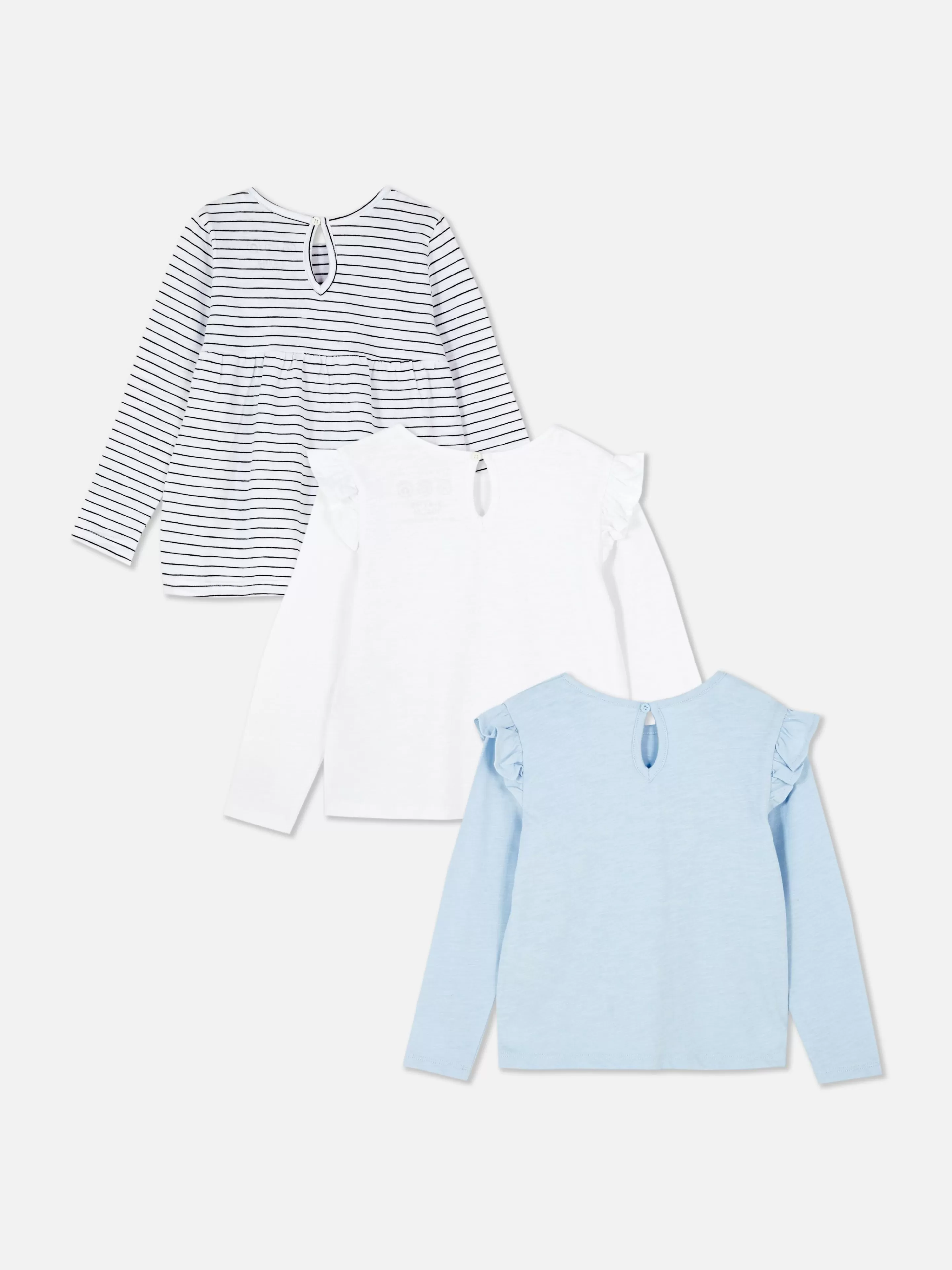 Niños Primark Tops Y Camisetas | Pack De 3 Camisetas De Manga Larga