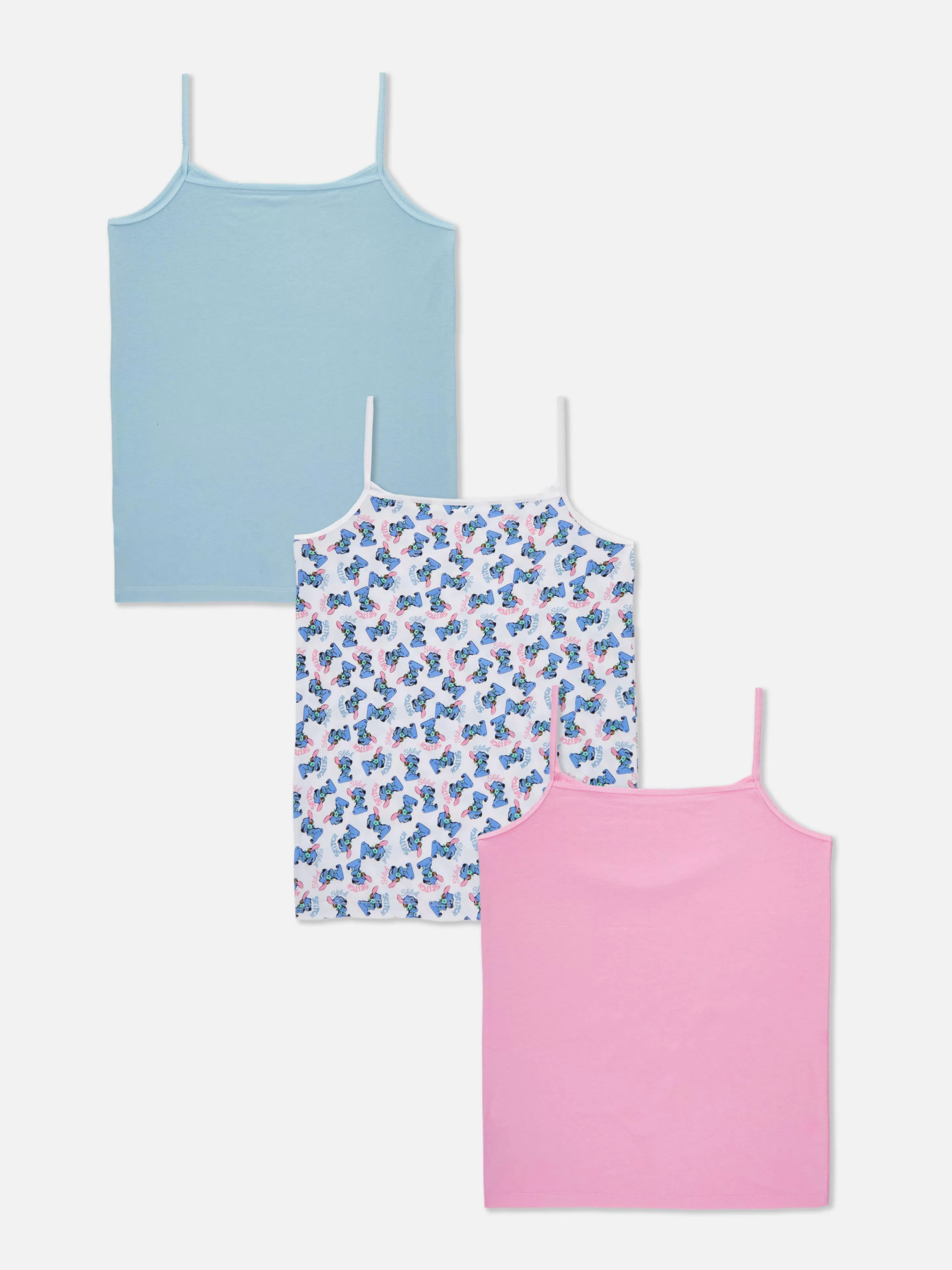 Niños Primark Ropa Interior | Pack De 3 Camisetas De Tirantes De Stitch De Disney