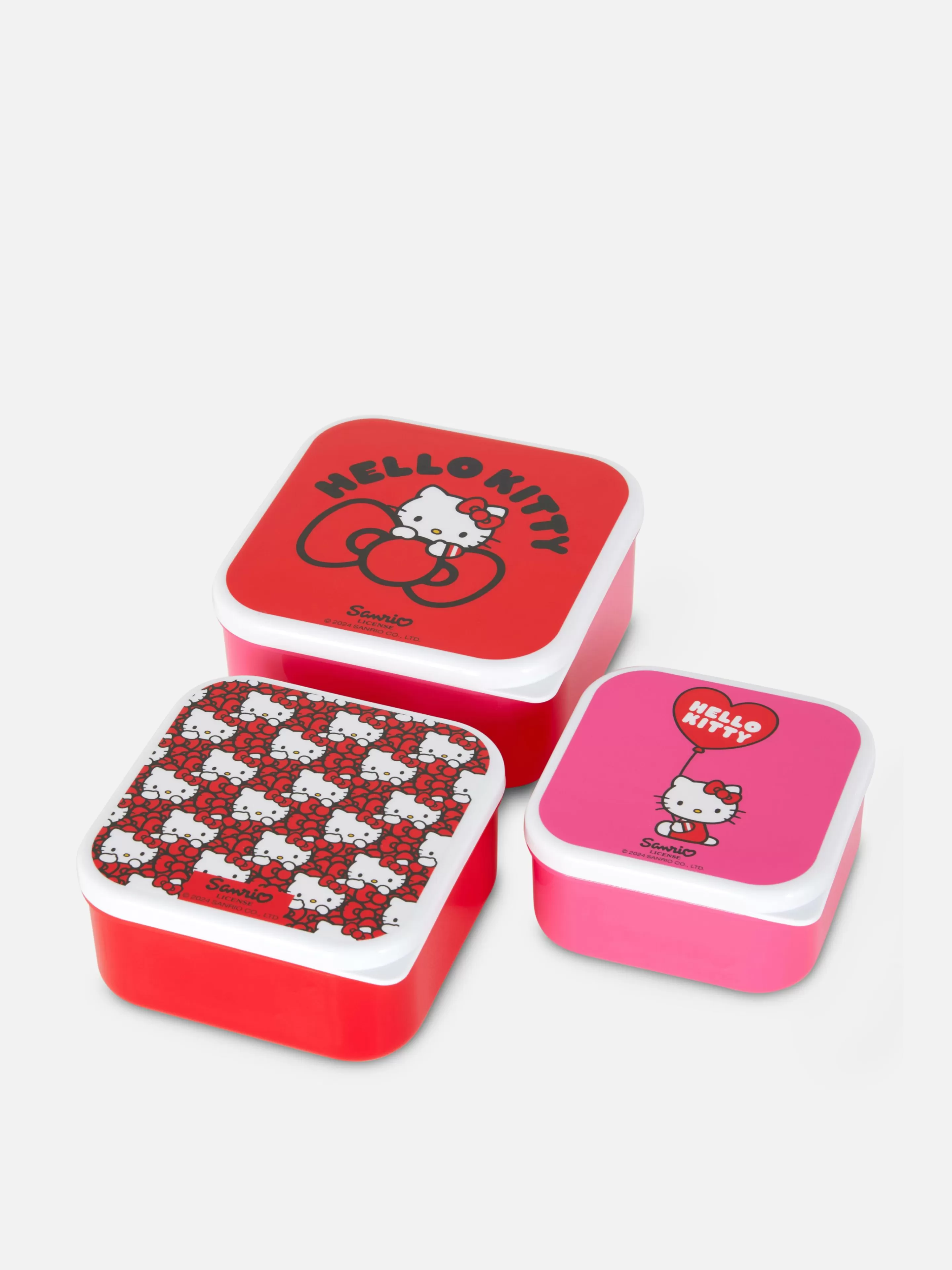 Primark Batería De Cocina Y Repostería | Pack De 3 Fiambreras De Hello Kitty