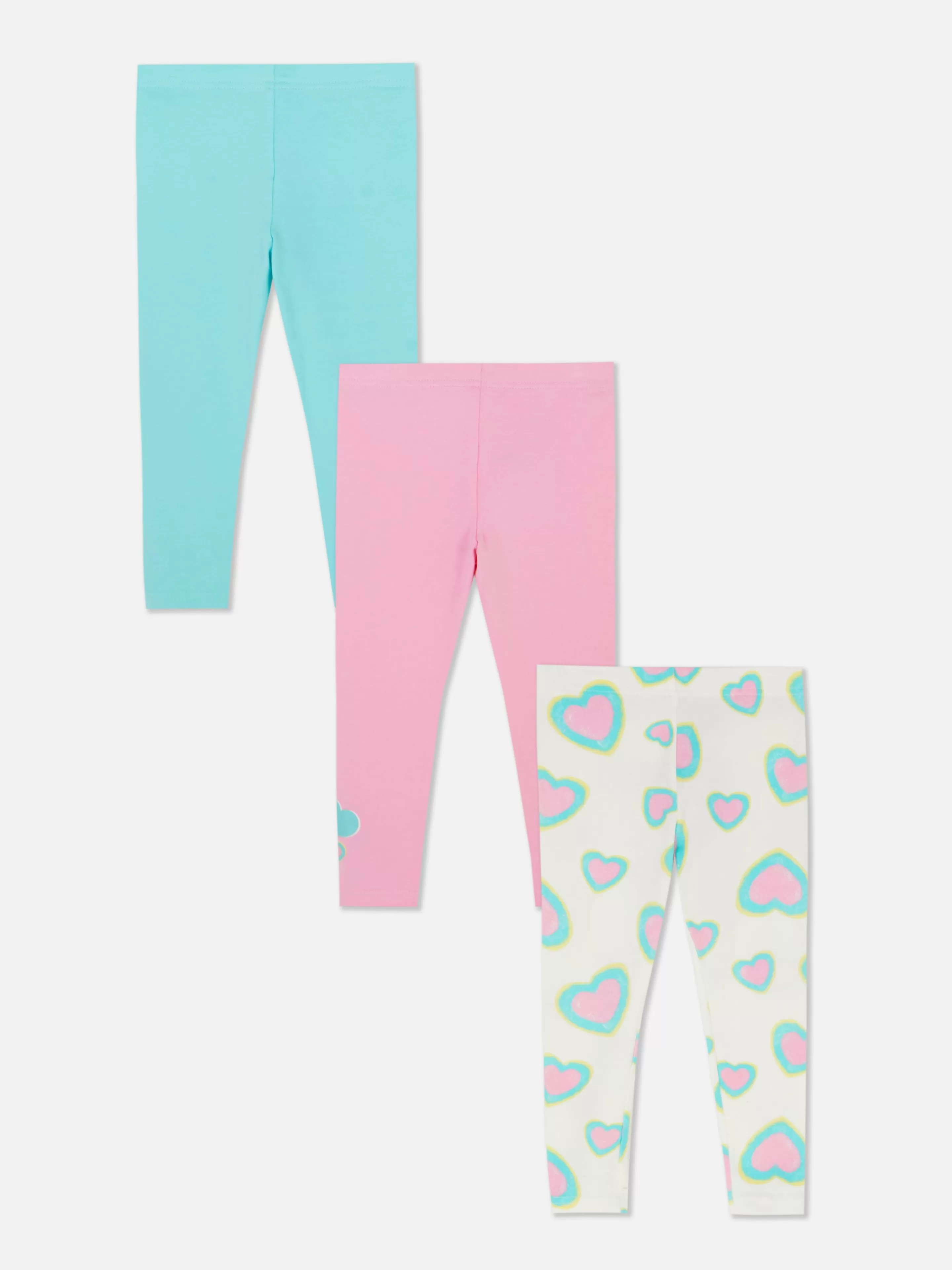 Niños Primark Pantalones Y Leggings | Pack De 3 Leggings Estampados Surtidos