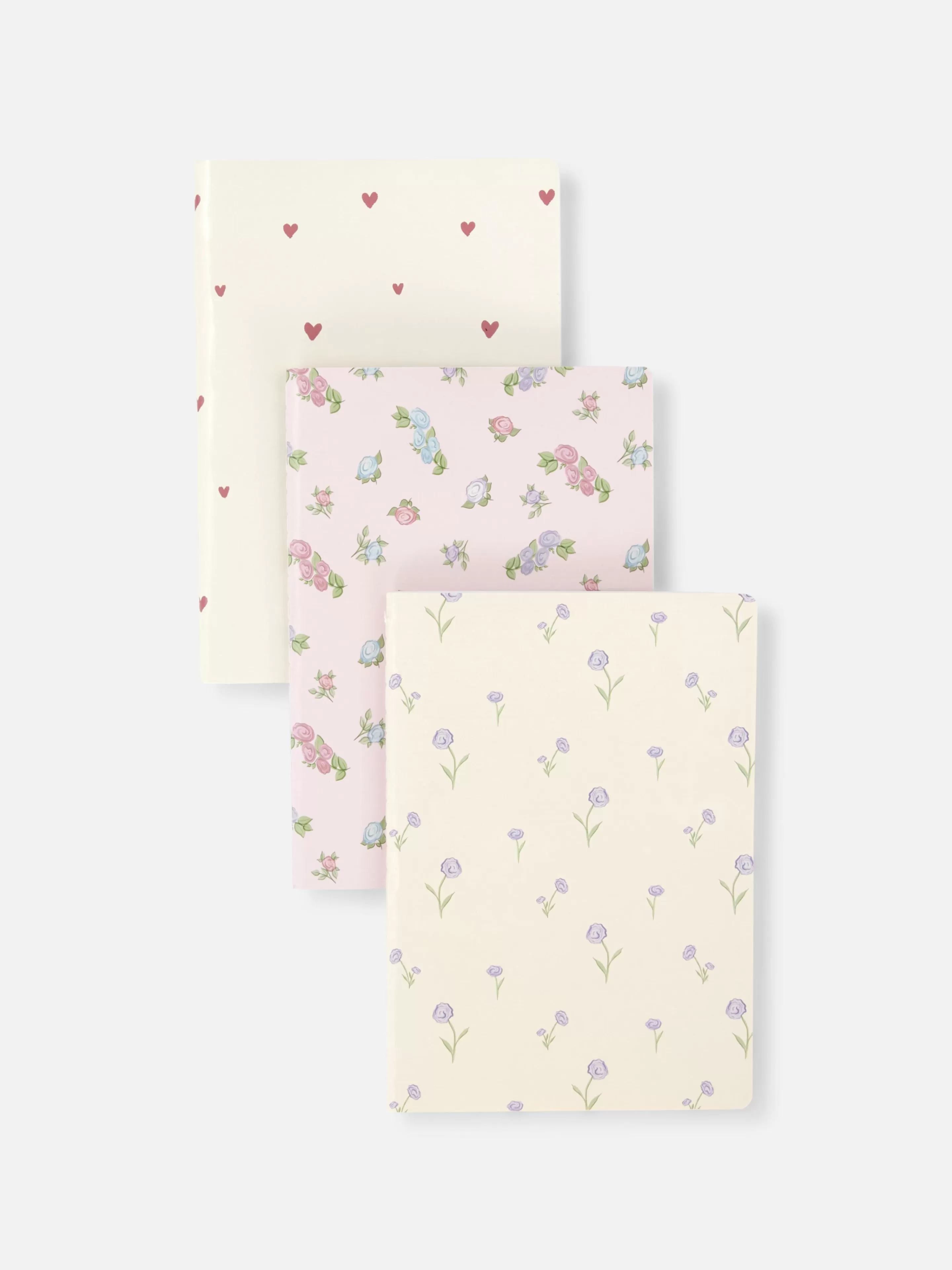 Niños Primark Cuadernos | Pack De 3 Libretas A5 Con Diseño Floral