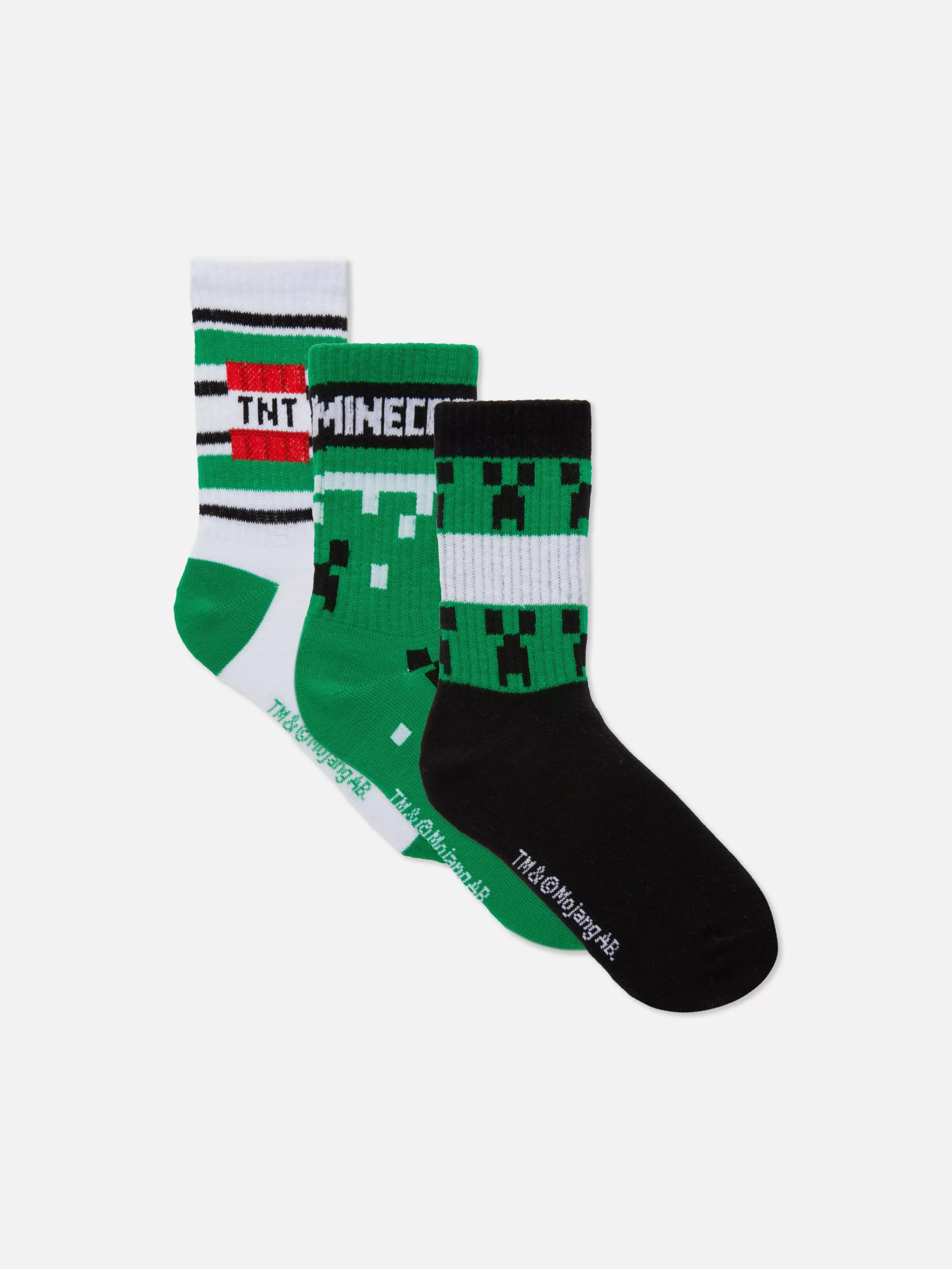 Niños Primark Calcetines | Pack De 3 Pares De Calcetines Bajos De Minecraft