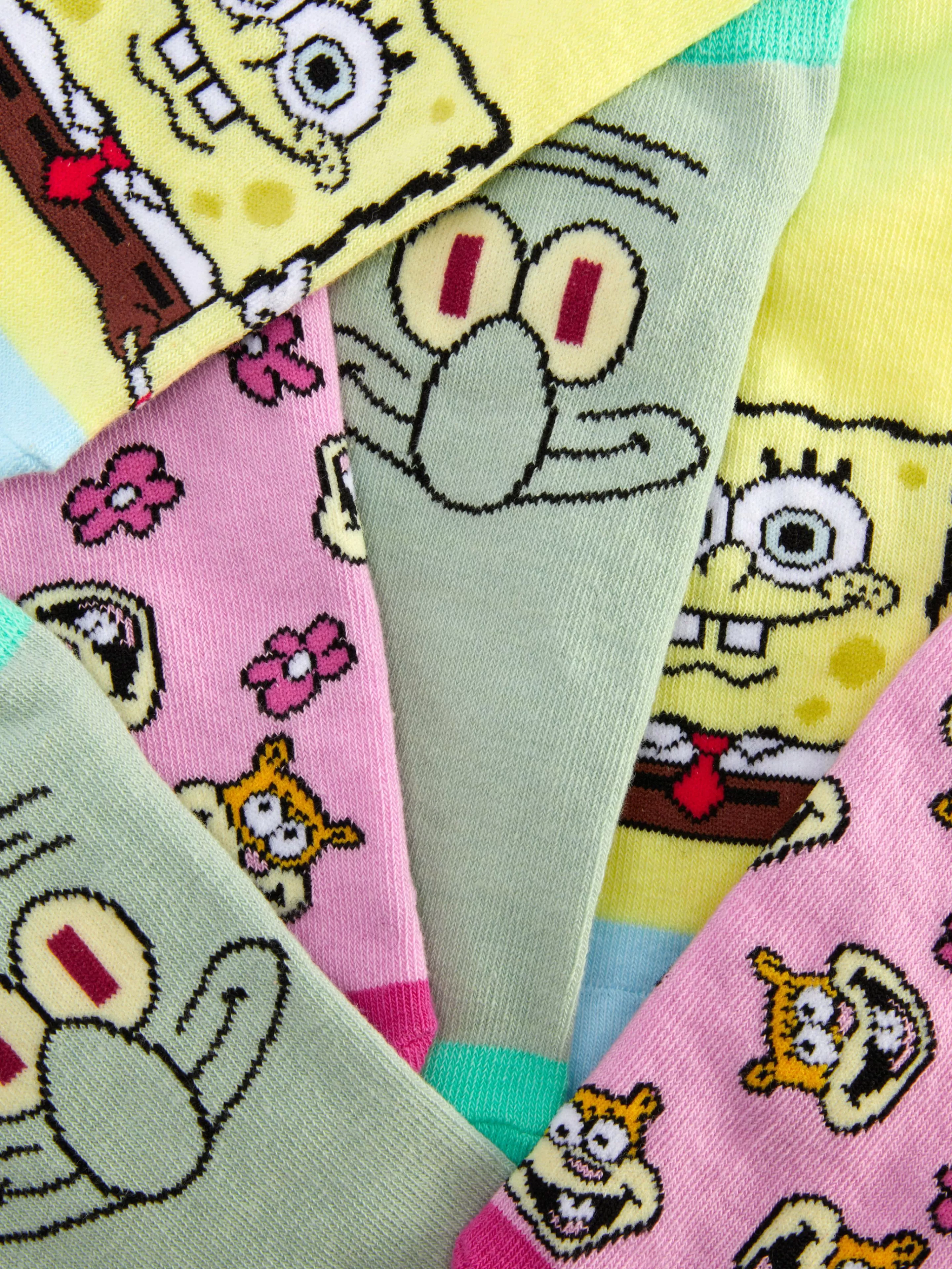 Mujer Primark Calcetines | Pack De 3 Pares De Calcetines De Bob Esponja