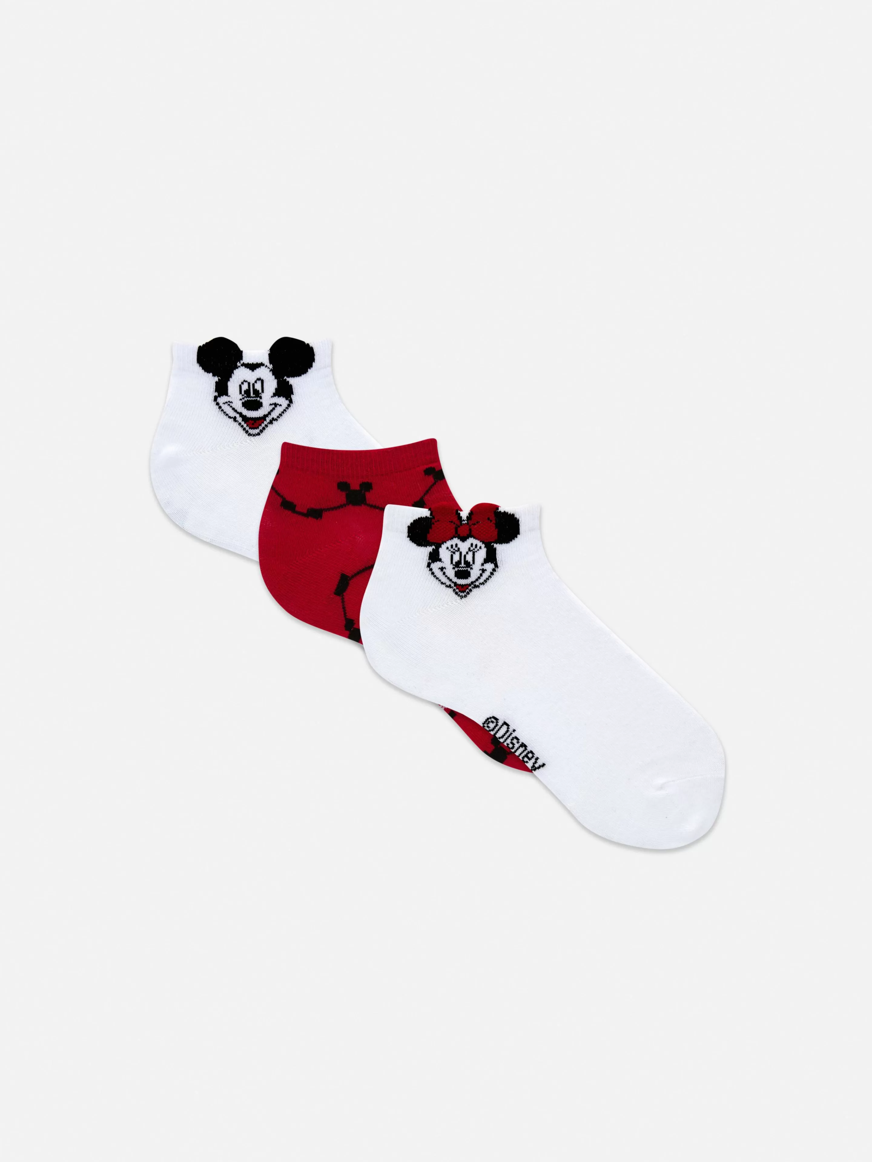 Mujer Primark Calcetines | Pack De 3 Pares De Calcetines De Mickey Y Minnie